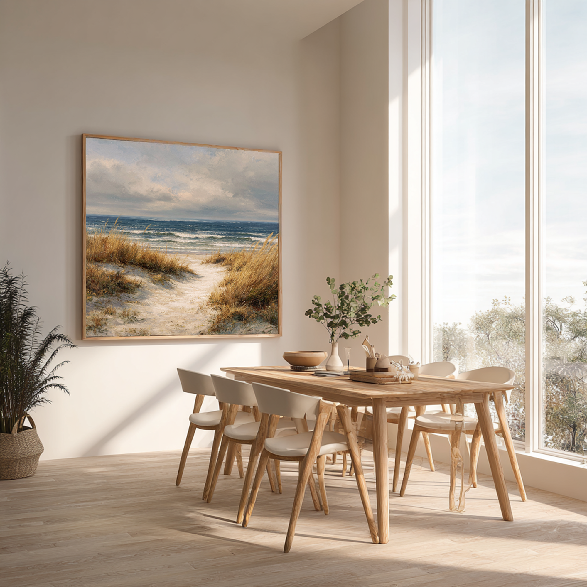 Coastal Dune Landscape Wall Art #SK129