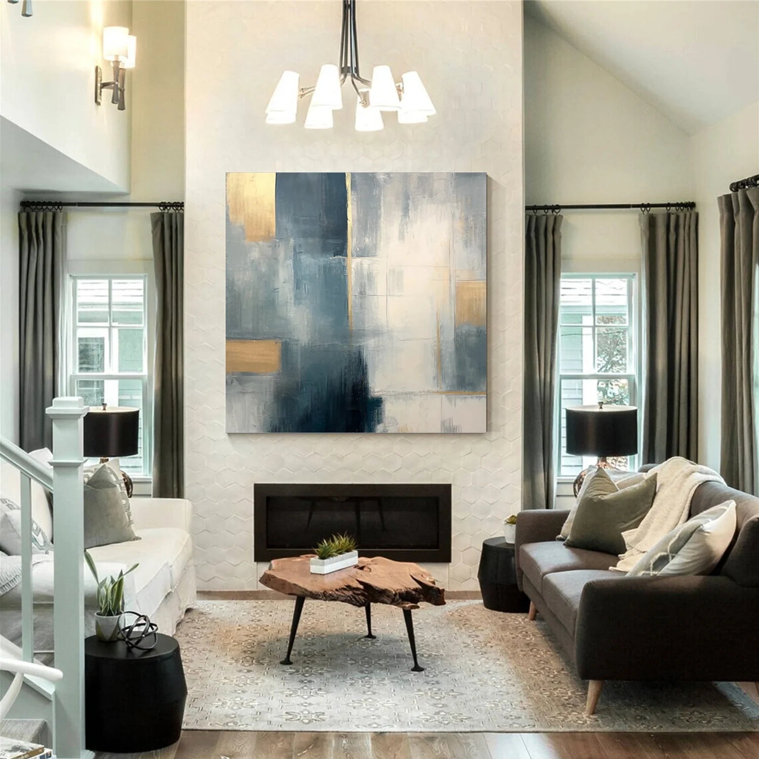 Abstract Canvas Art #WA591