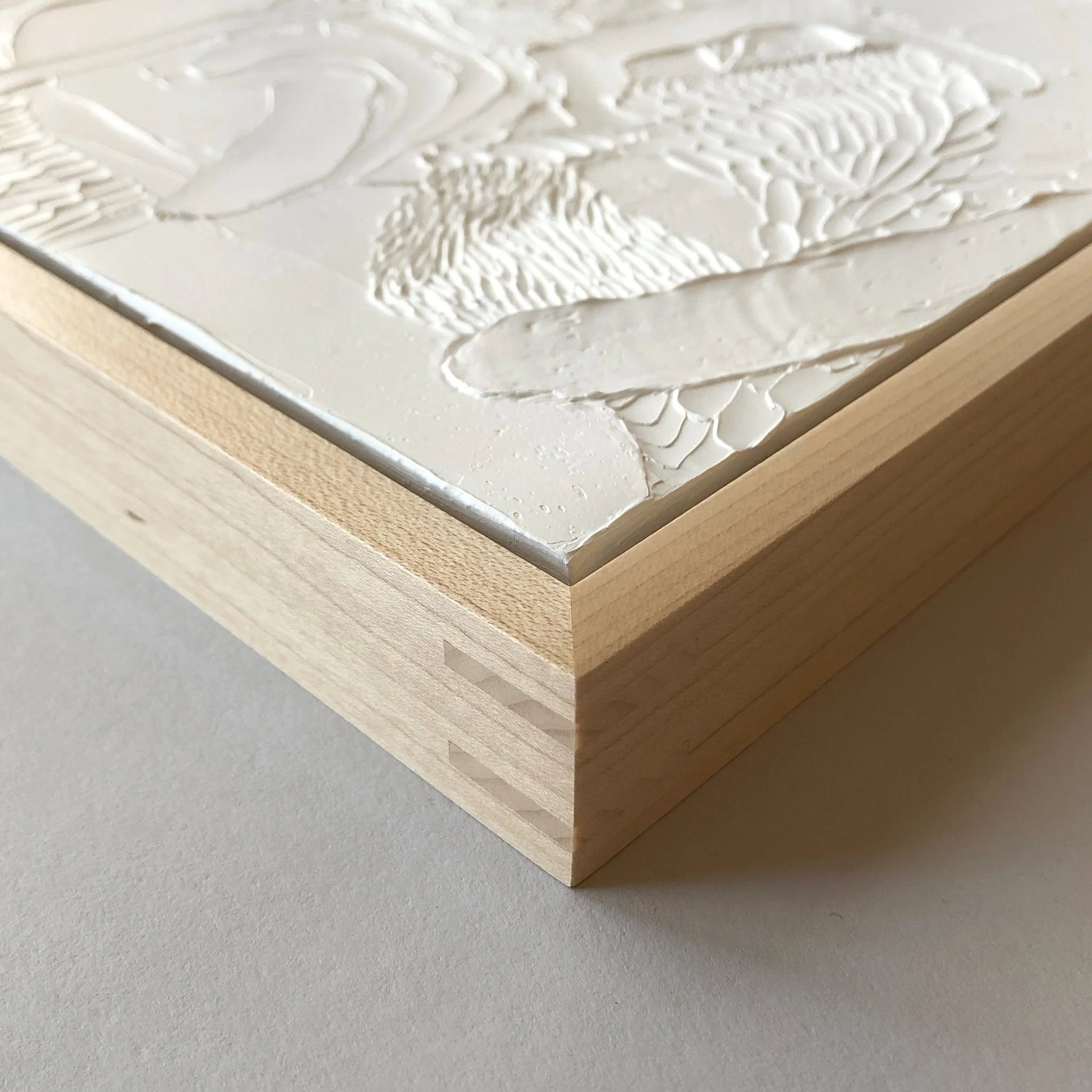 Minimalistic Plaster 3D Textured Painting Wall Artwork Large Canvas