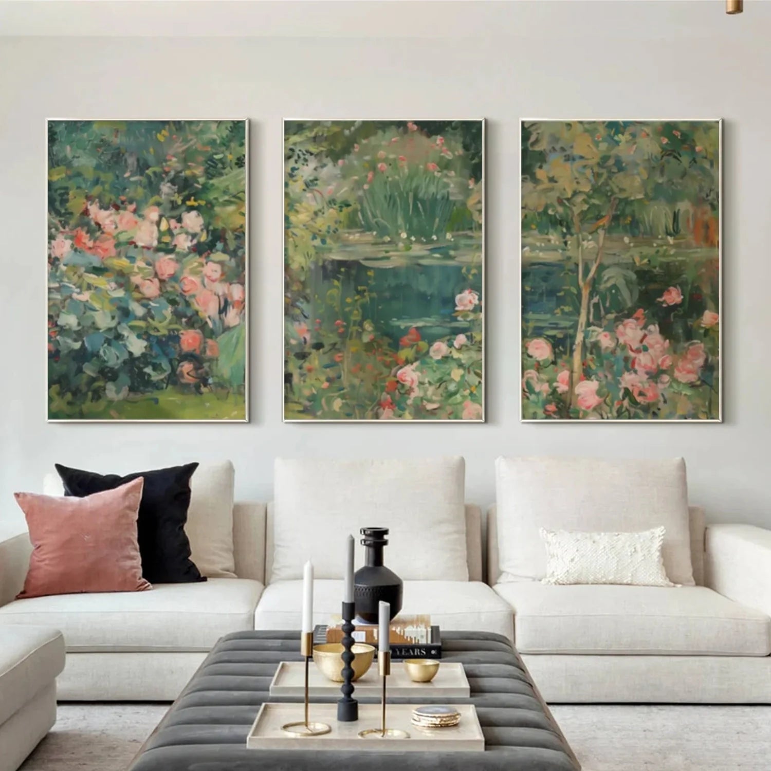 Flower & Tree Abstract_Wall Art Set of 3 #FT173