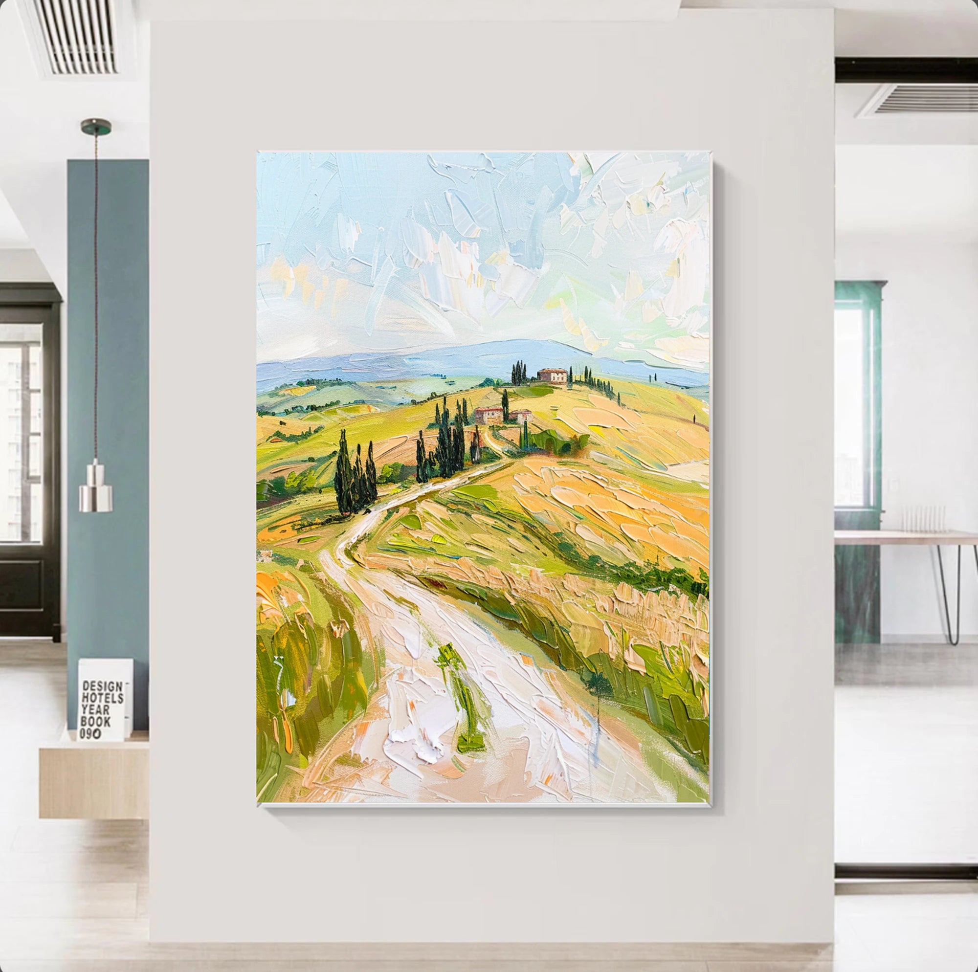 Tuscany Countryside Landscape Oil Painting #FJ599
