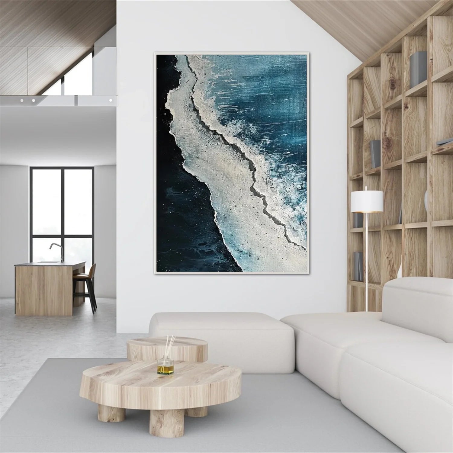 Sea & Sky Abstract_Textured_Wall Art #SK172