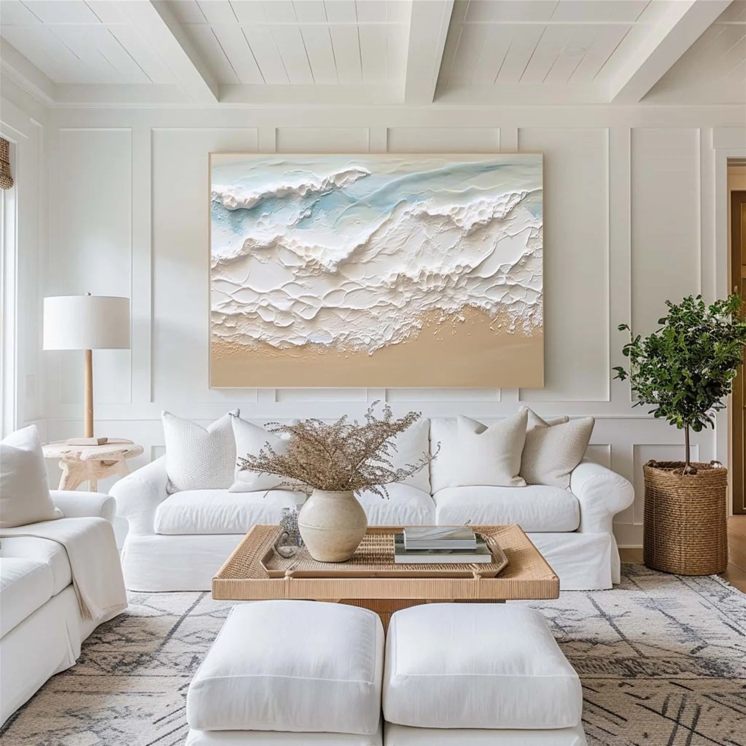 Sea & Sky Abstract_Textured_Wall Art #SK147