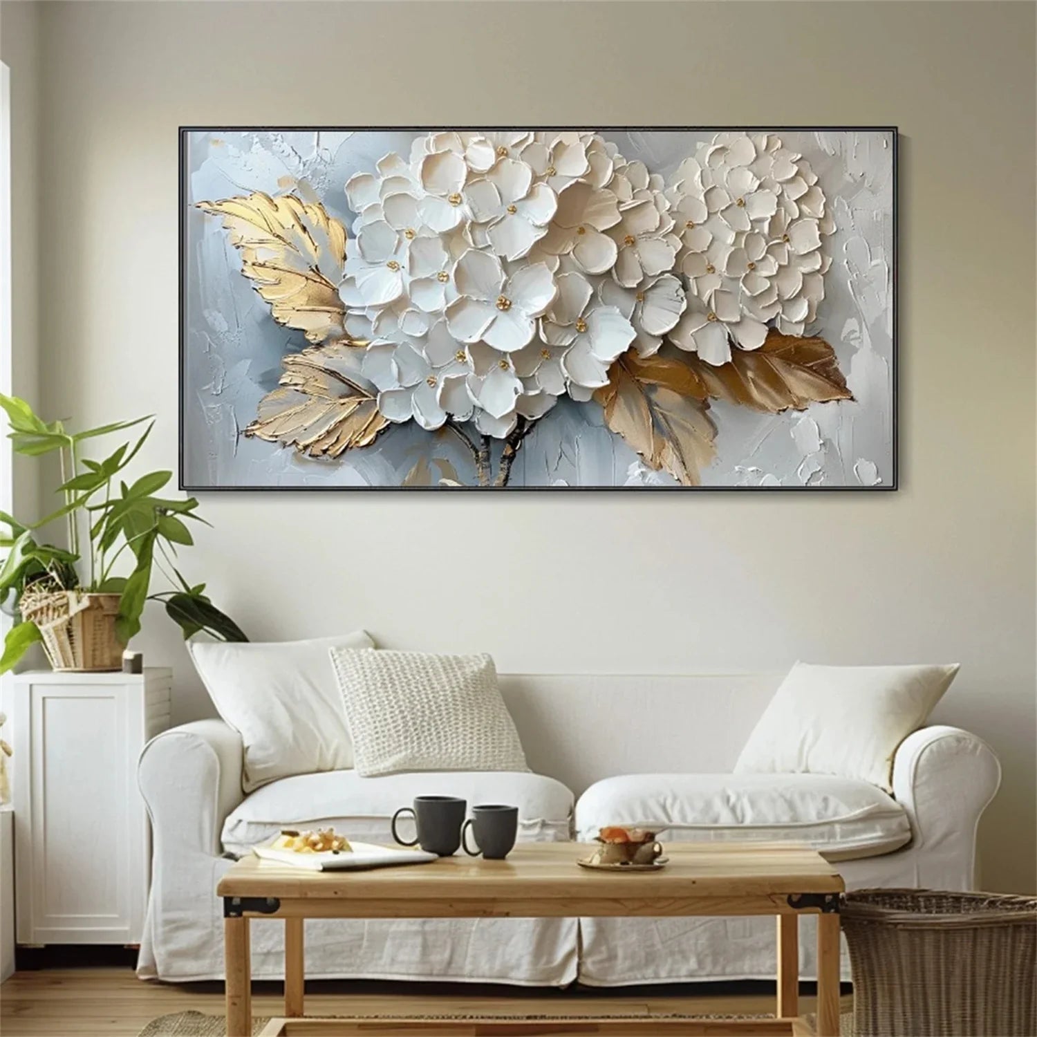 Colorful Flower & Tree Abstract  Wall Art #FT050