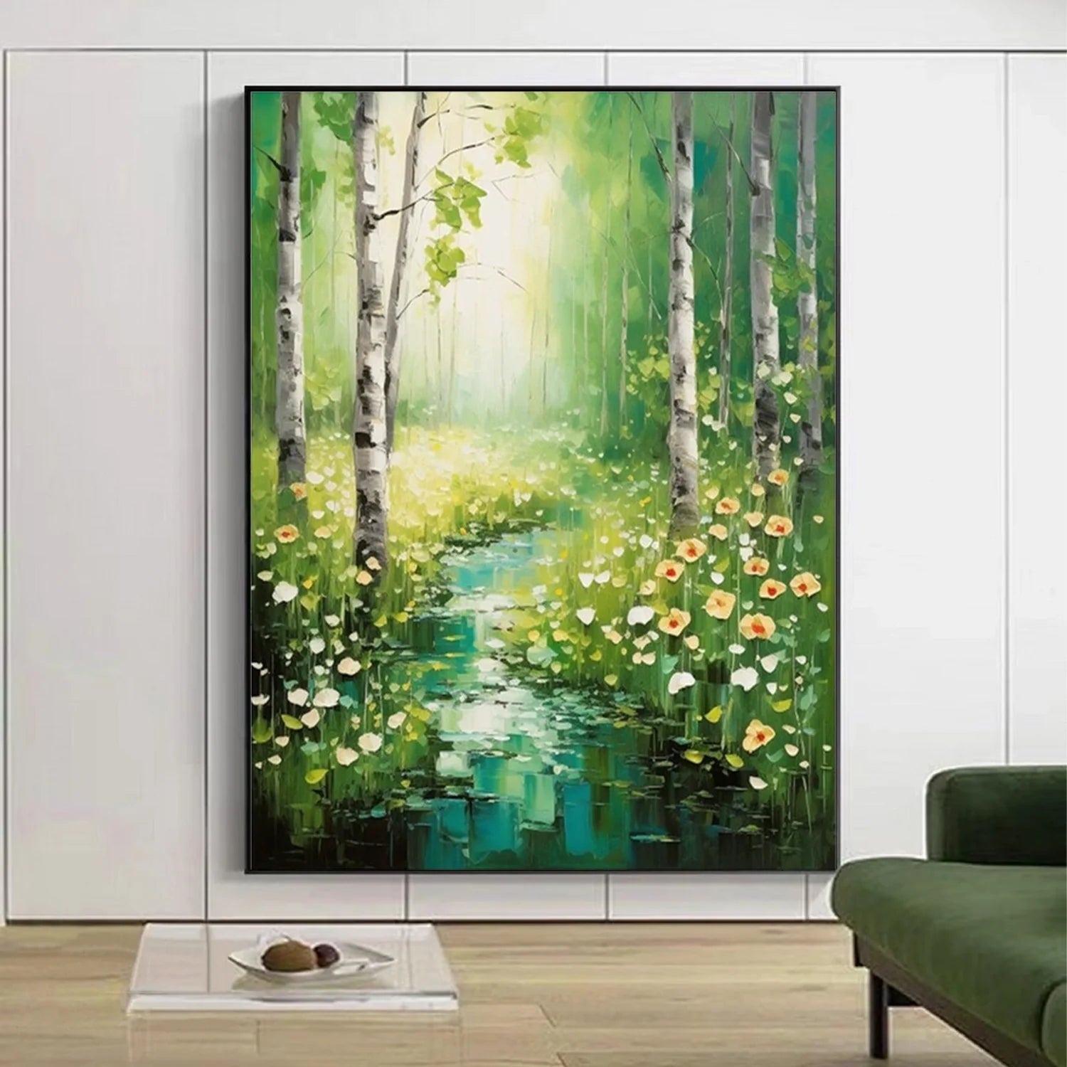 Flower & Tree Abstract Textured Wall Art #FT075