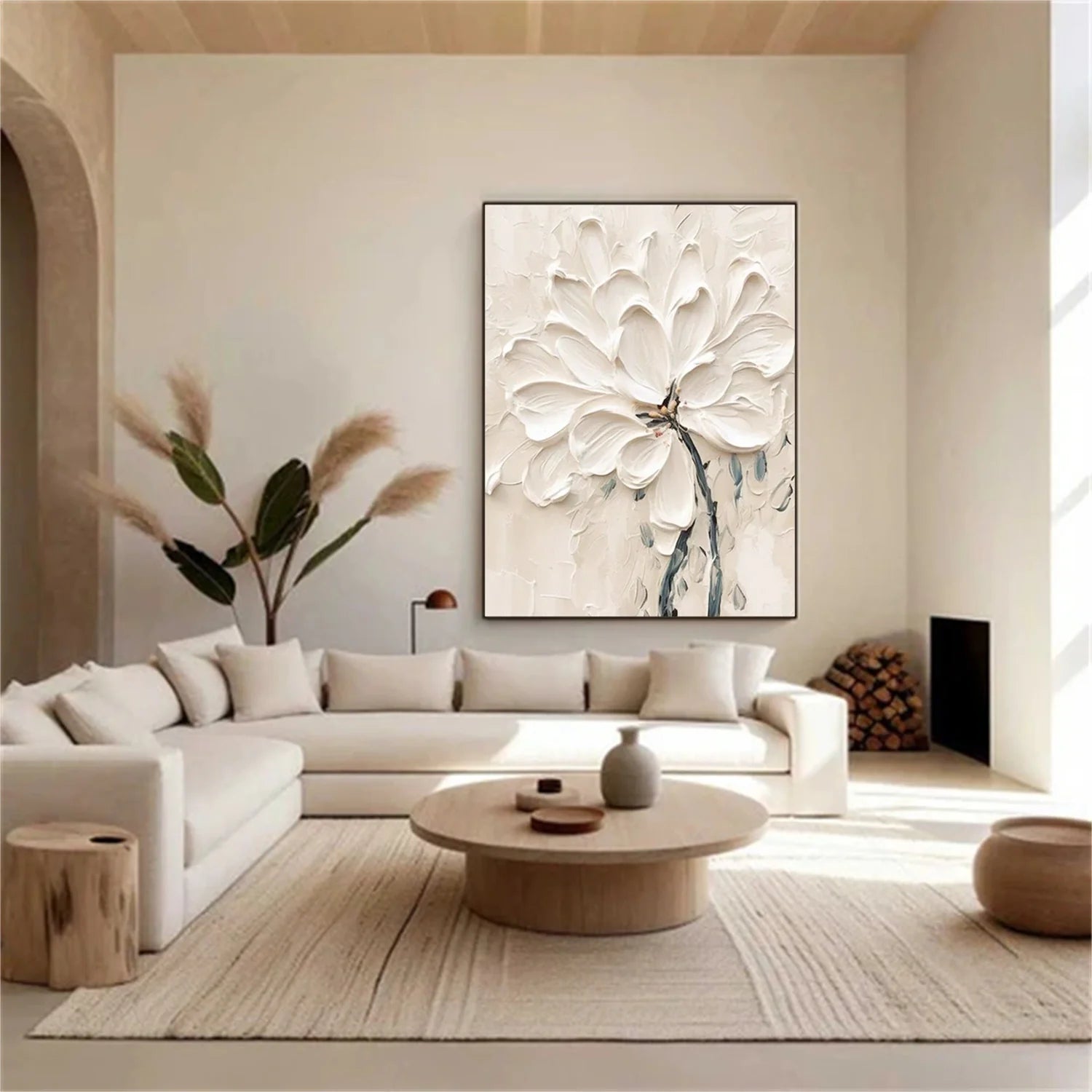 Flower & Tree Abstract_Textured Wall Art #FT144