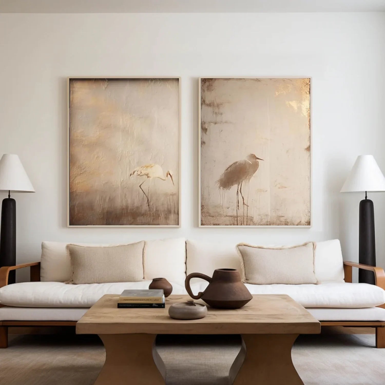 Abstract Animal Wall Art Set of 2 #AM142