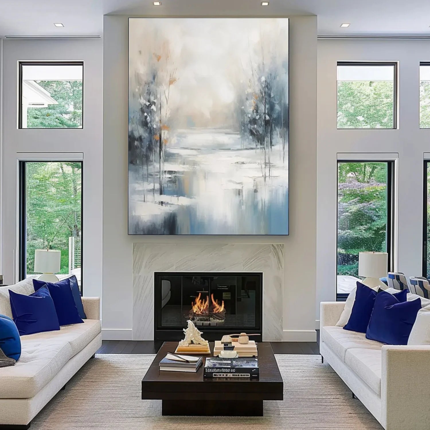 Flower & Tree Abstract_Wall Art #FT161