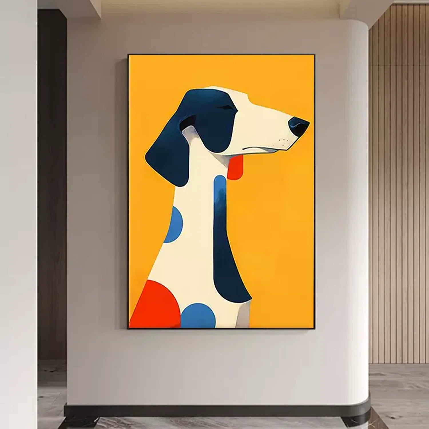 Abstract Animal Dog Wall Art #AM103