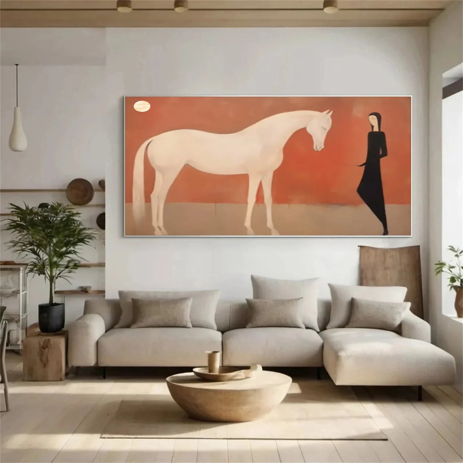 Abstract Animal Horse Wall Art #AM133