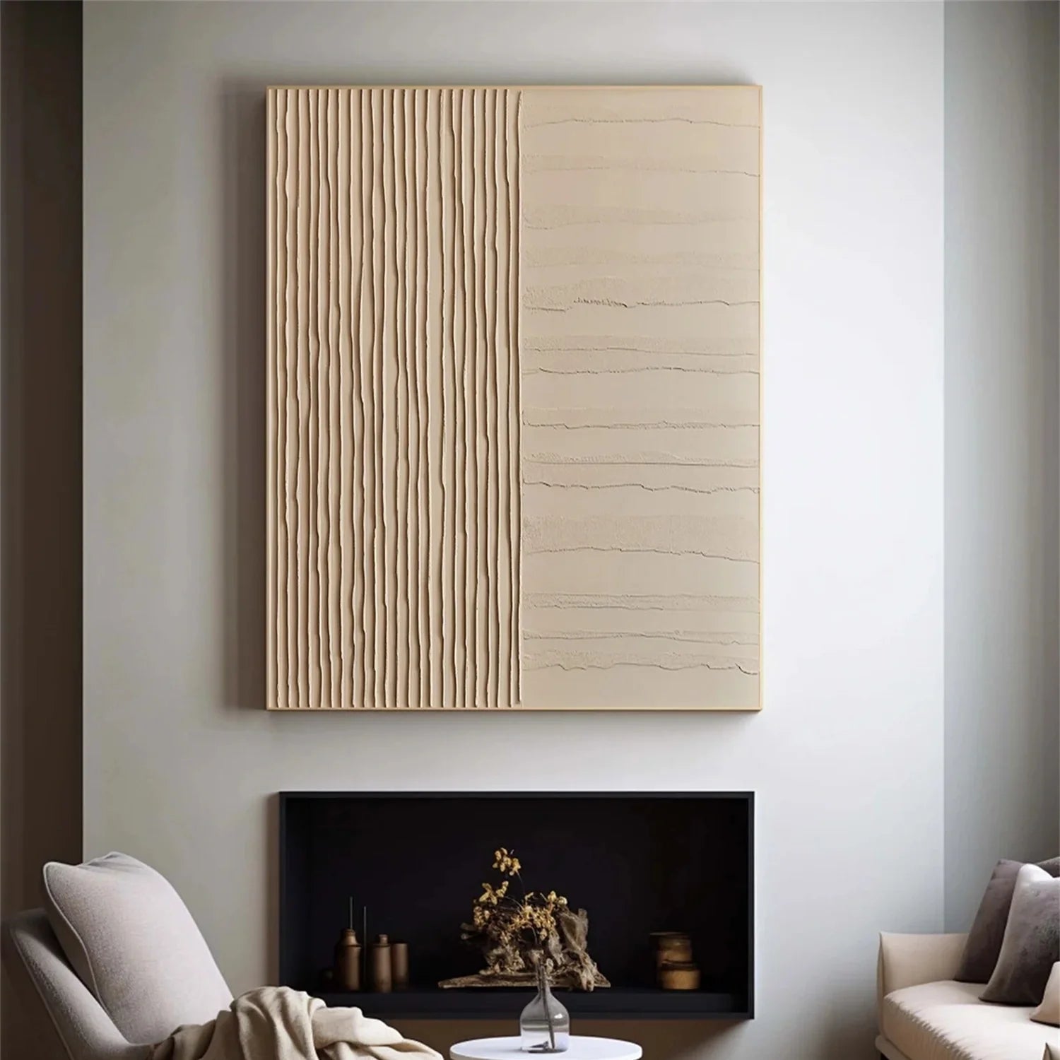 Minimalist Brown & Beige Art #MB011