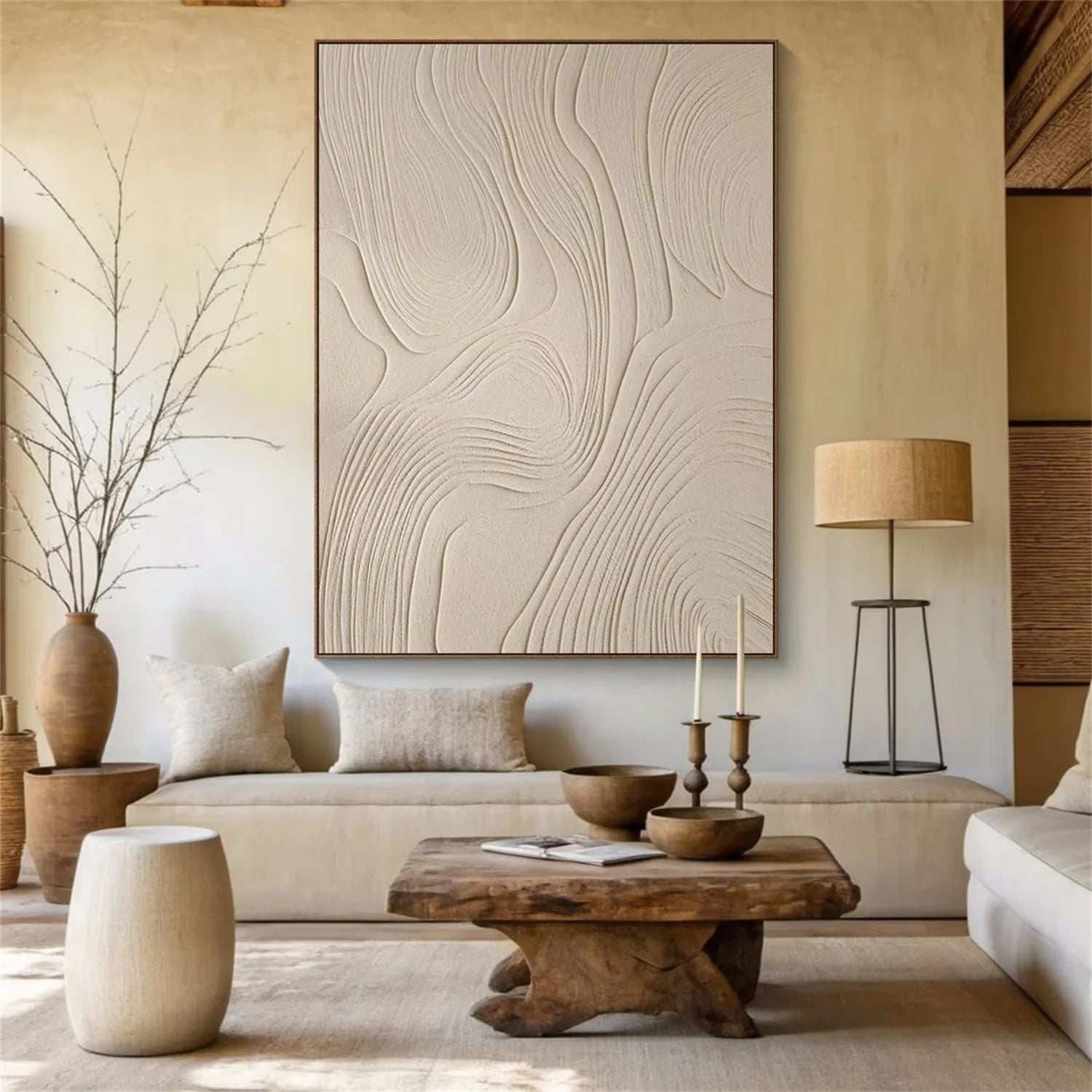 Minimalist Brown & Beige Art #MB026