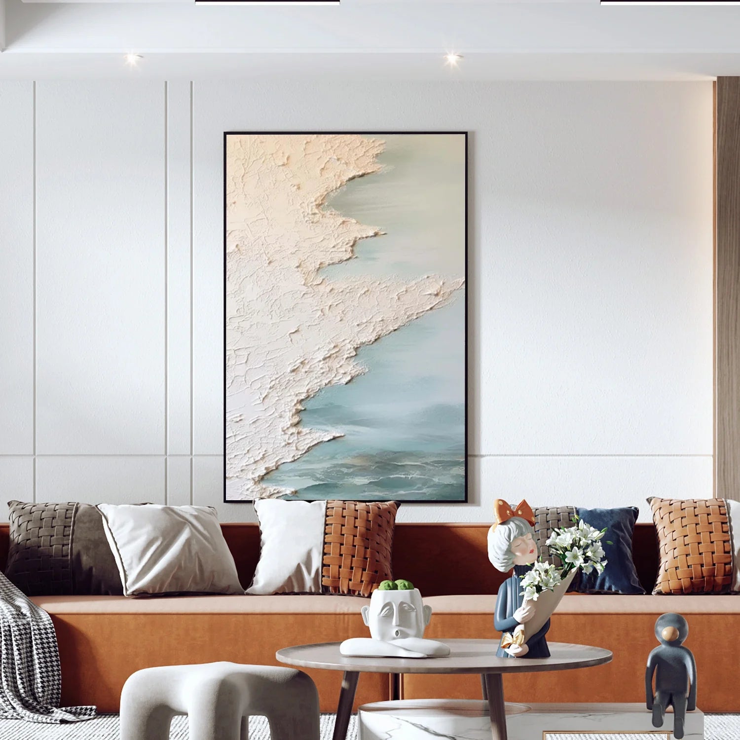 Sea & Sky Abstract_Textured_Wall Art #SK146