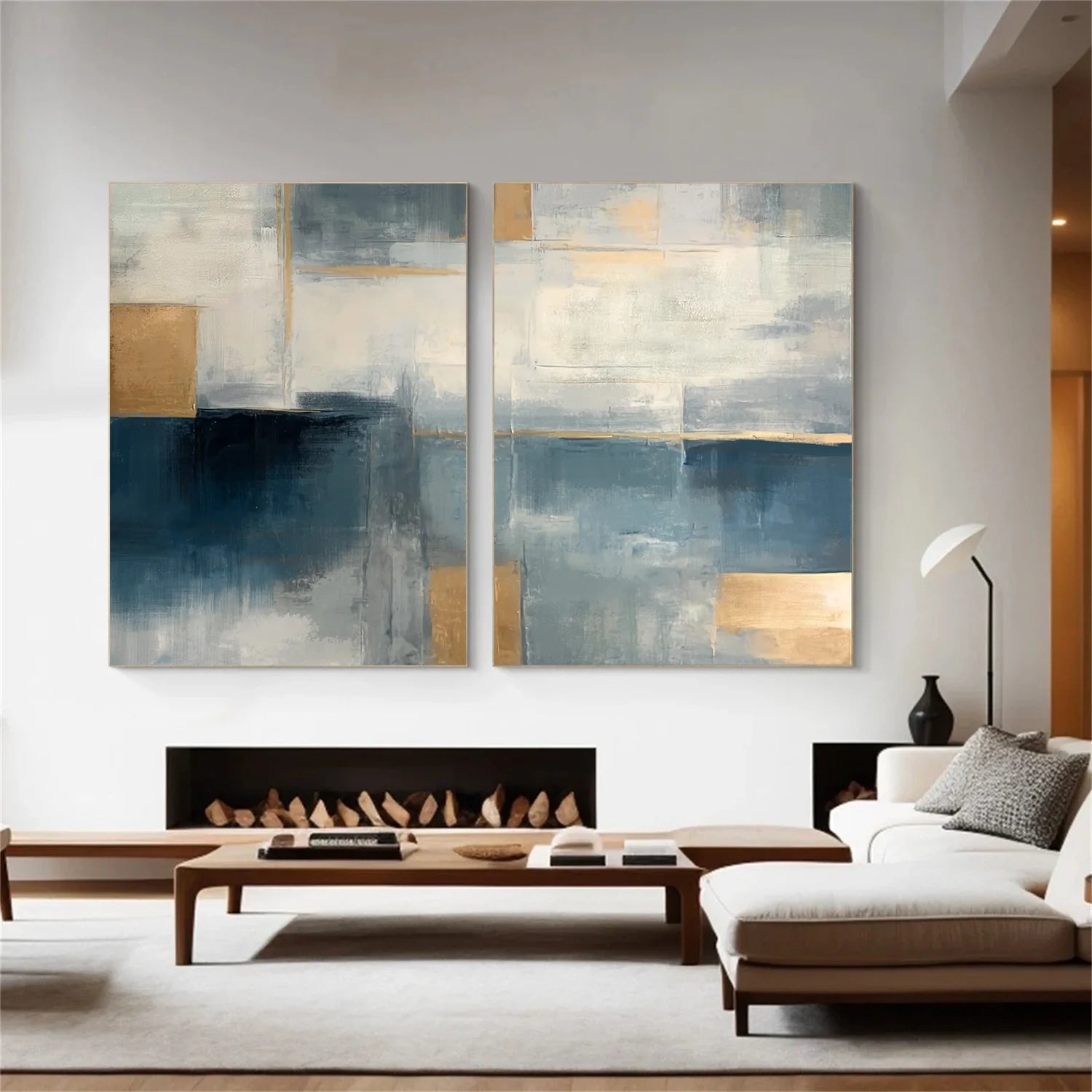 Abstract Set of 2 Canvas Art #WA590