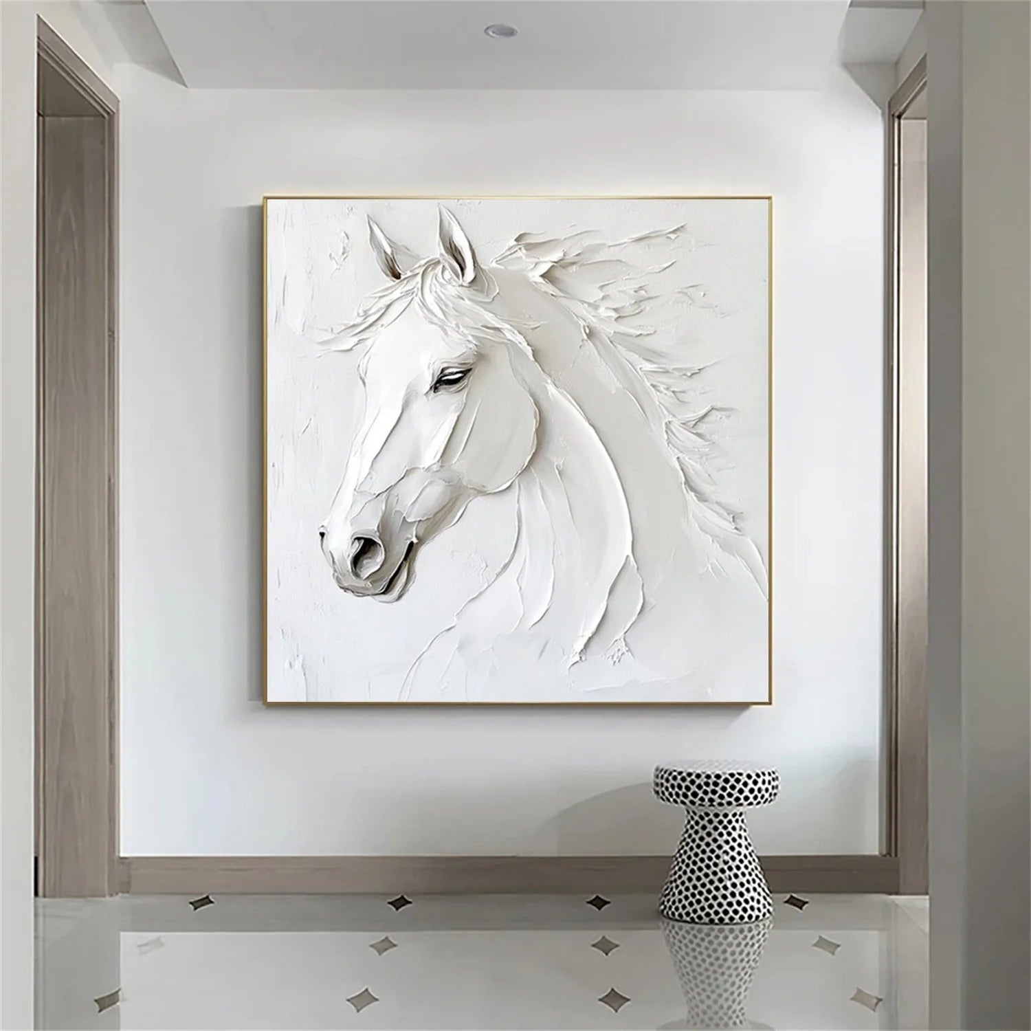 Abstract Animal Horse Wall Art #AM107