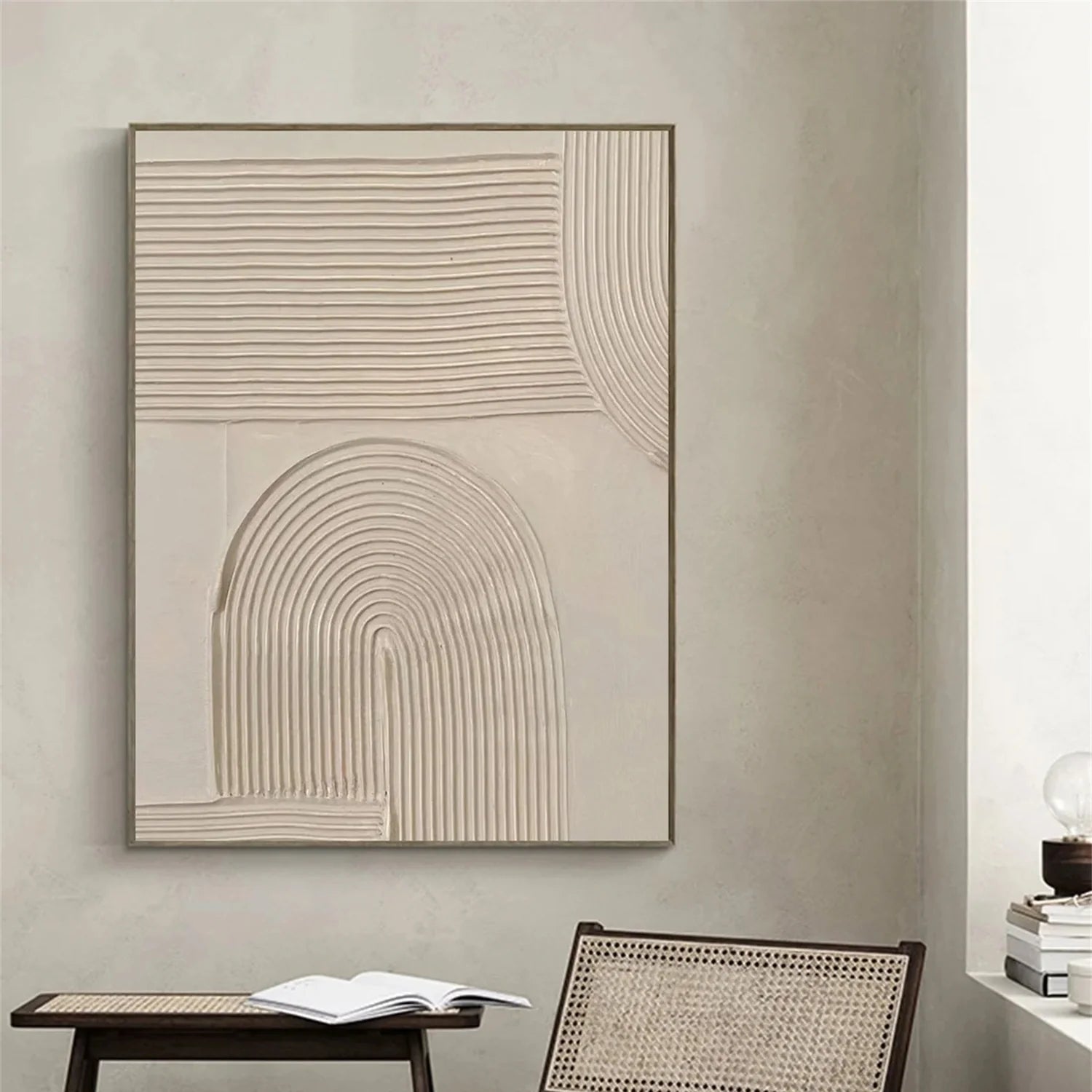 Minimalist Brown & Beige Art #MB028