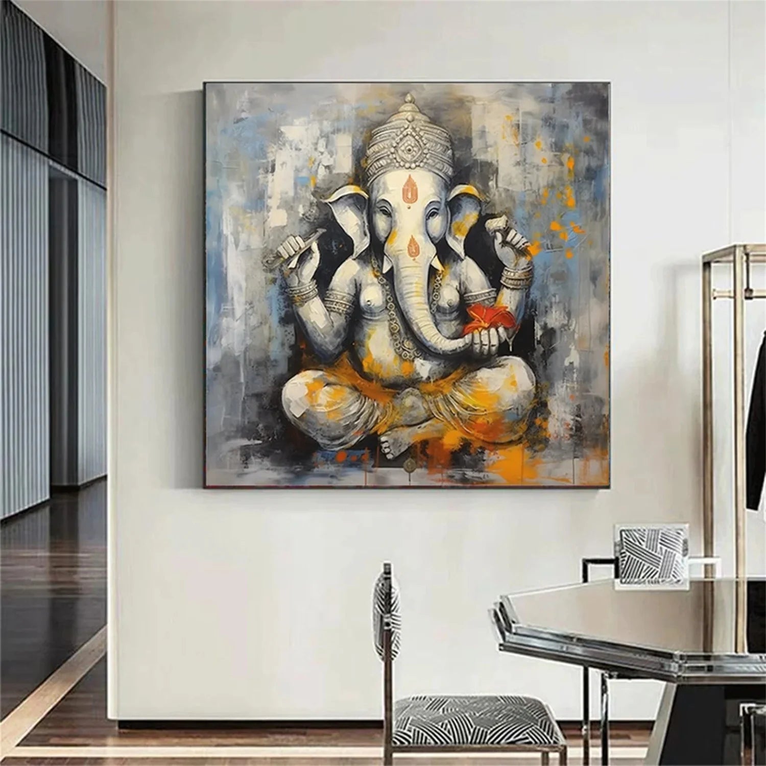 Colorful Abstract Animal Wall Art #AM061