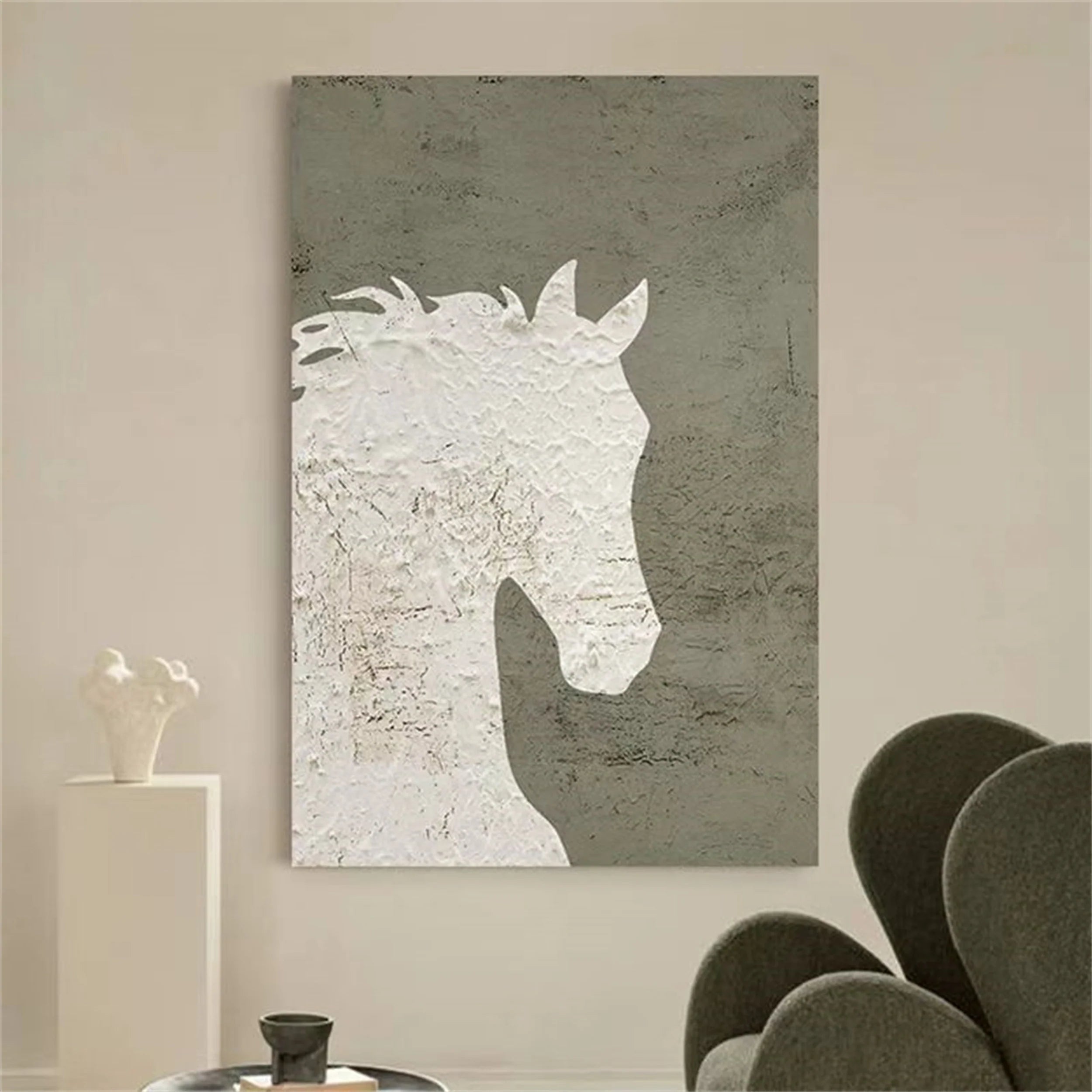 Colorful Horse Abstract Animal Wall Art #AM043