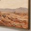 Sand Rust Hand-Painted Cactus Painting, Open Desert View #URZL2TCE
