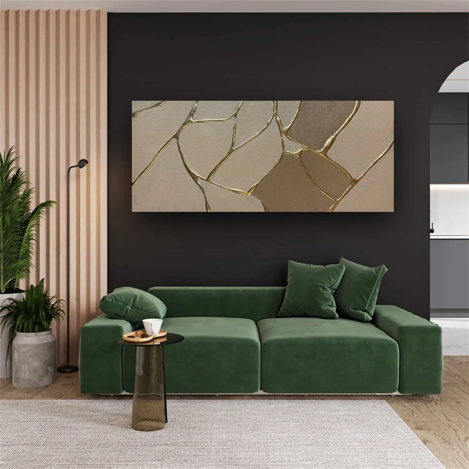 Minimalist Brown & Beige Art #MB021