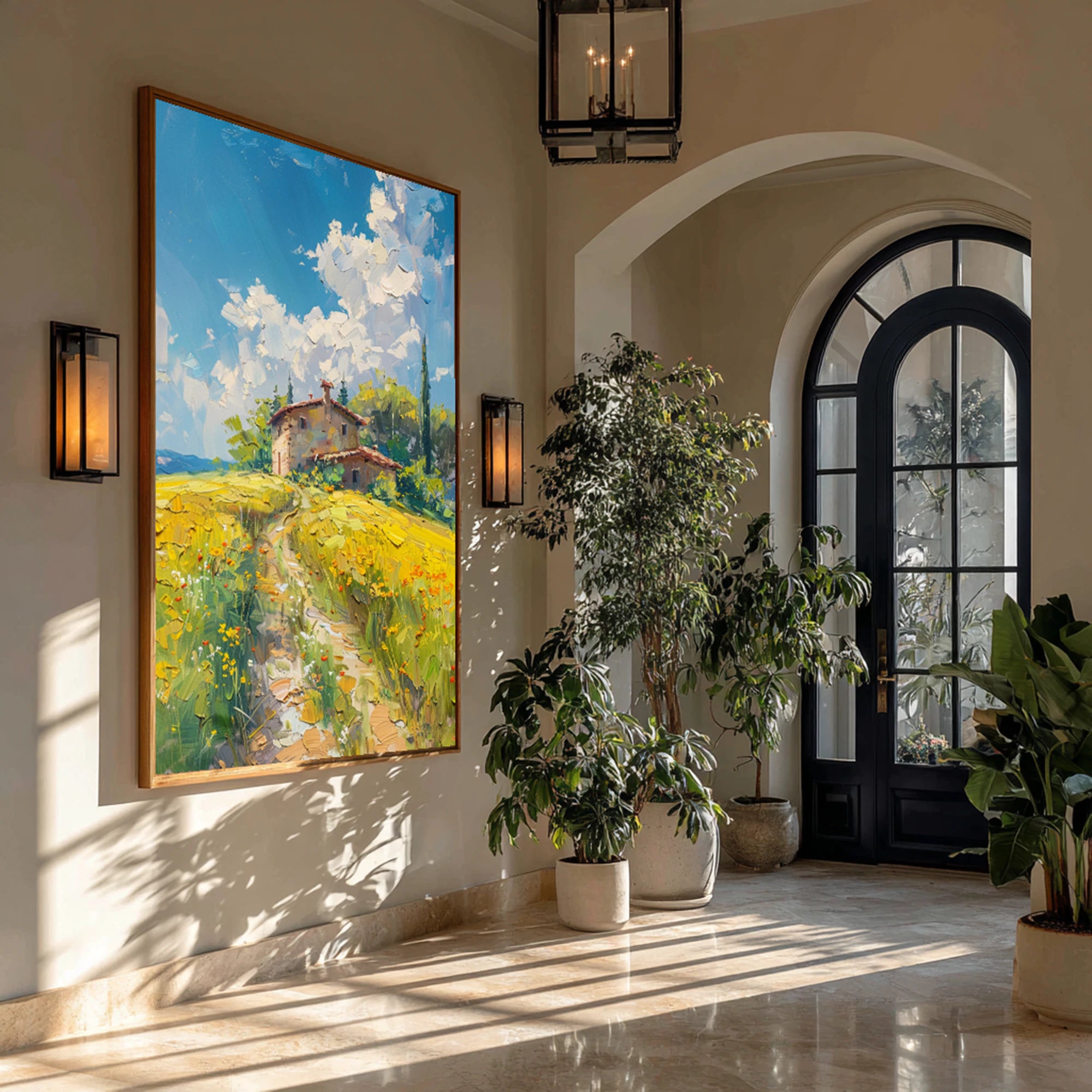 Tuscan Countryside Oil Painting #FJ590