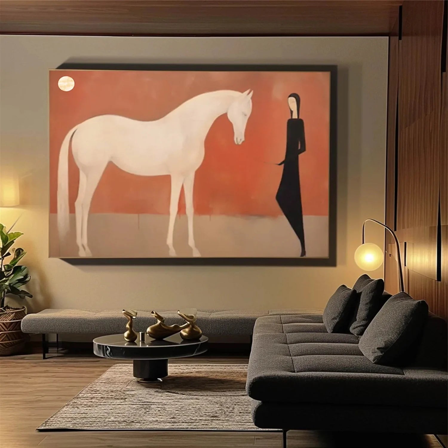 Abstract Animal Horse Wall Art #AM133
