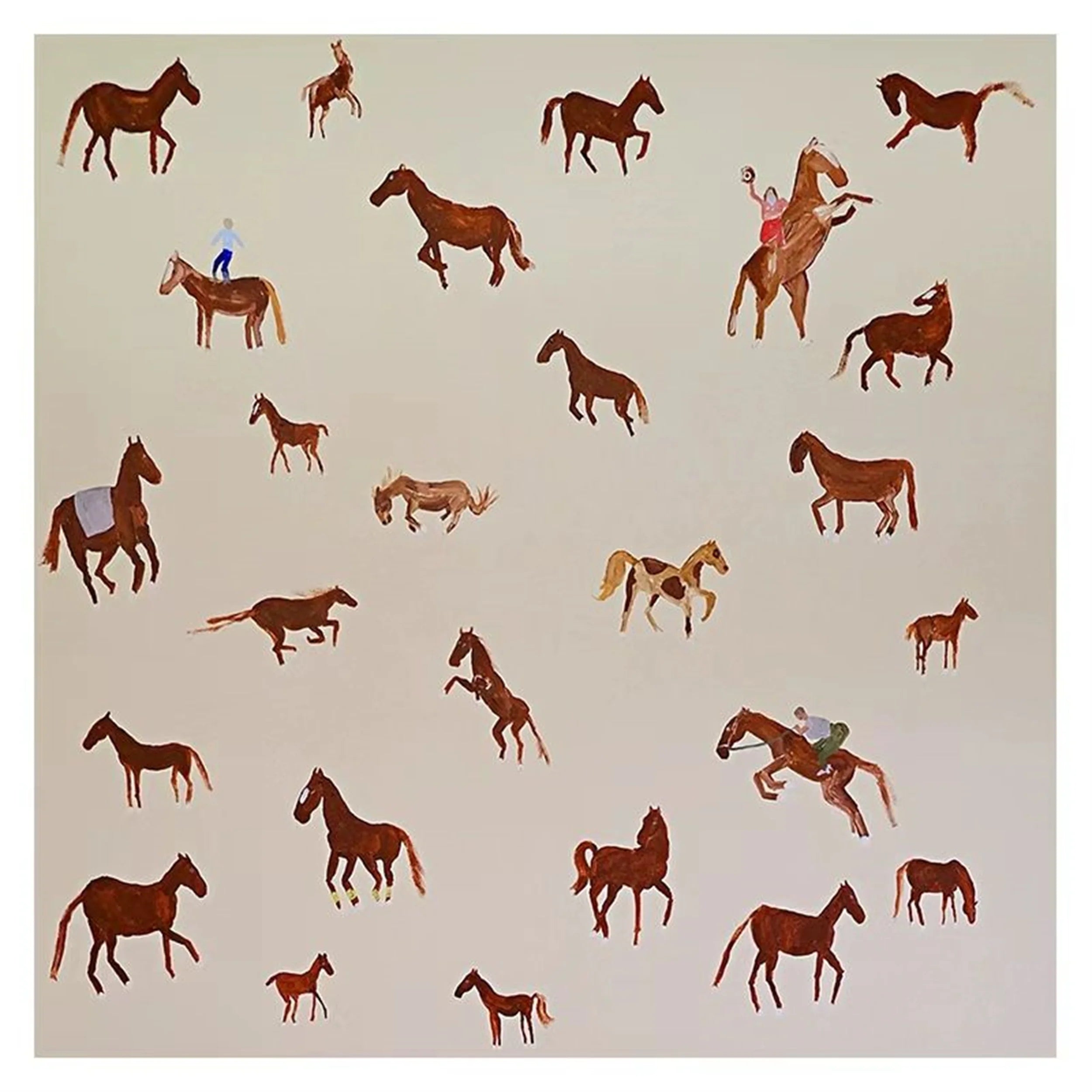 Colorful Horse Abstract Animal Wall Art #AM013