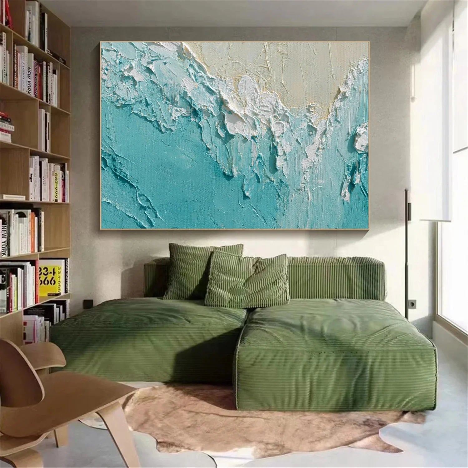 Sea & Sky Abstract Textured Wall Art #SK151