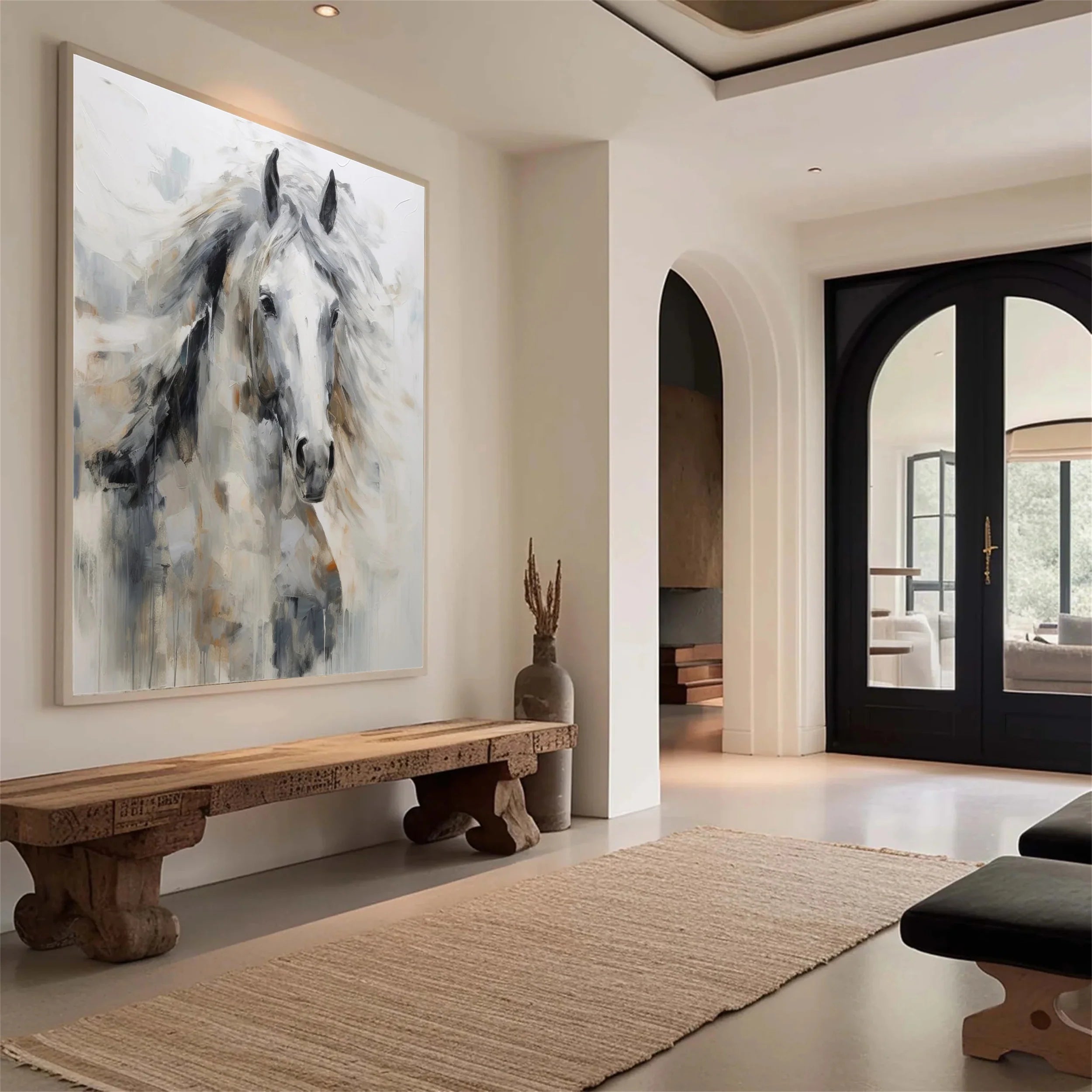 Colorful Horse Abstract Animal Wall Art #AM008