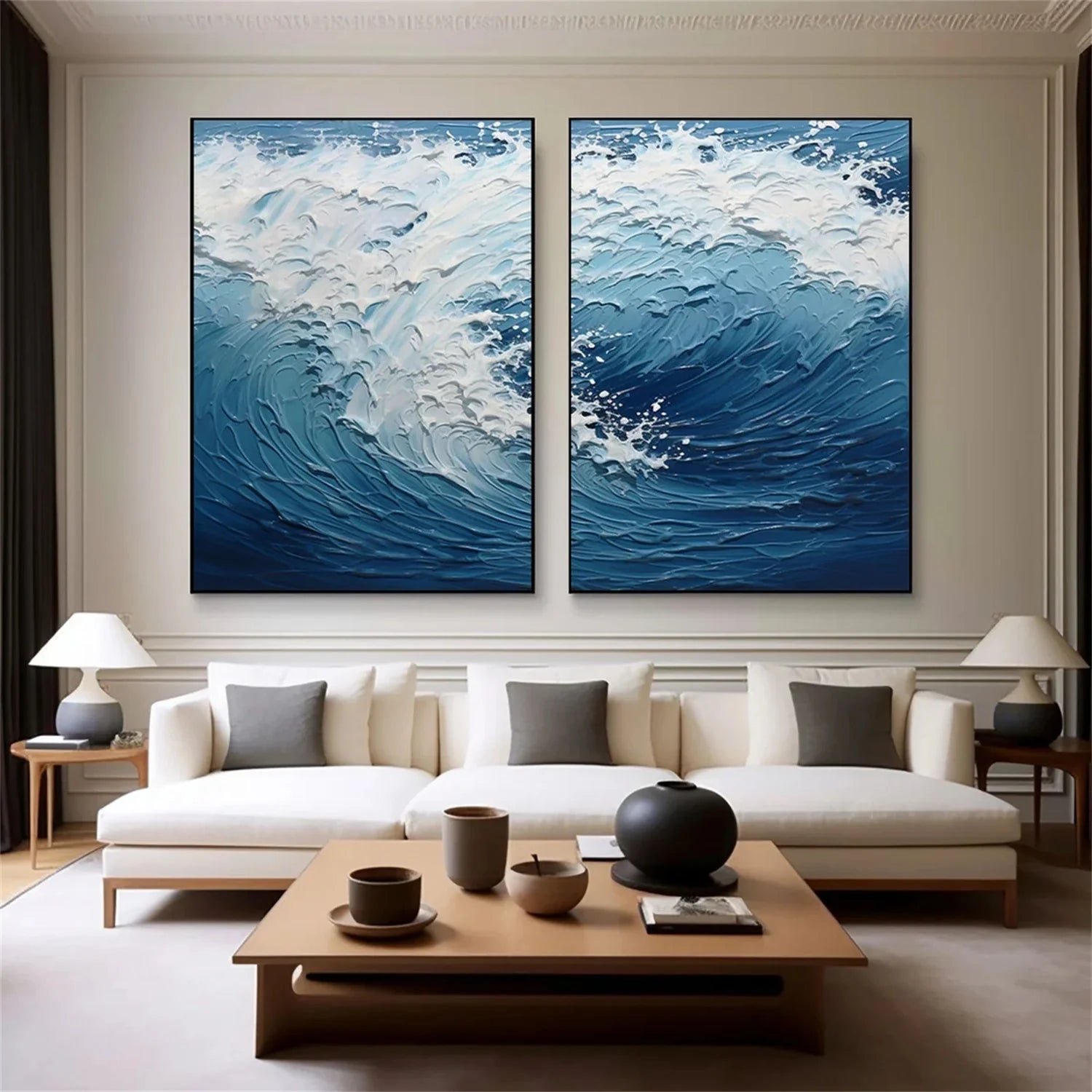 Minimalist Sea & Sky Art Set of 2 #SK031