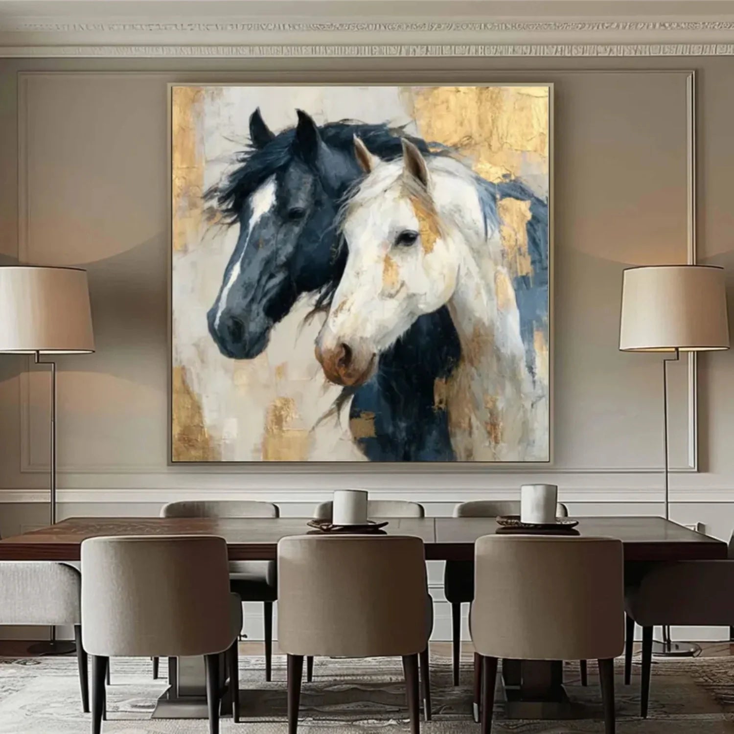 Abstract Animal Horse Wall Art #AM144