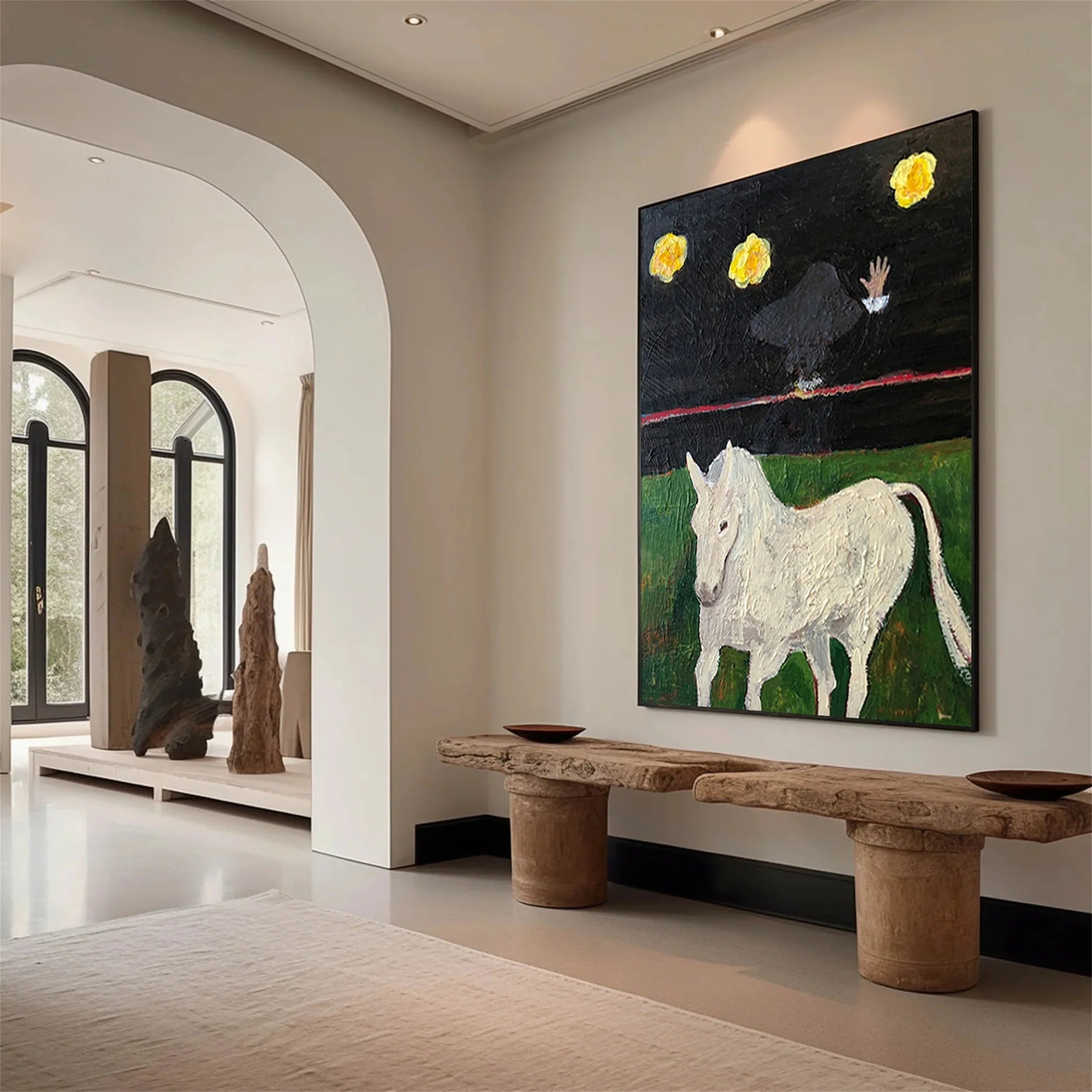 Colorful Horse Abstract Animal Wall Art #AM009