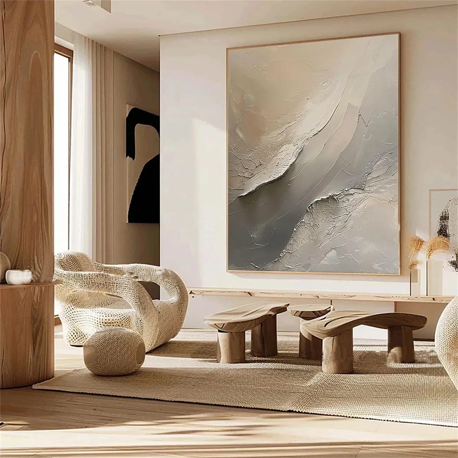 Abstract_Textured Canvas Art #WA595