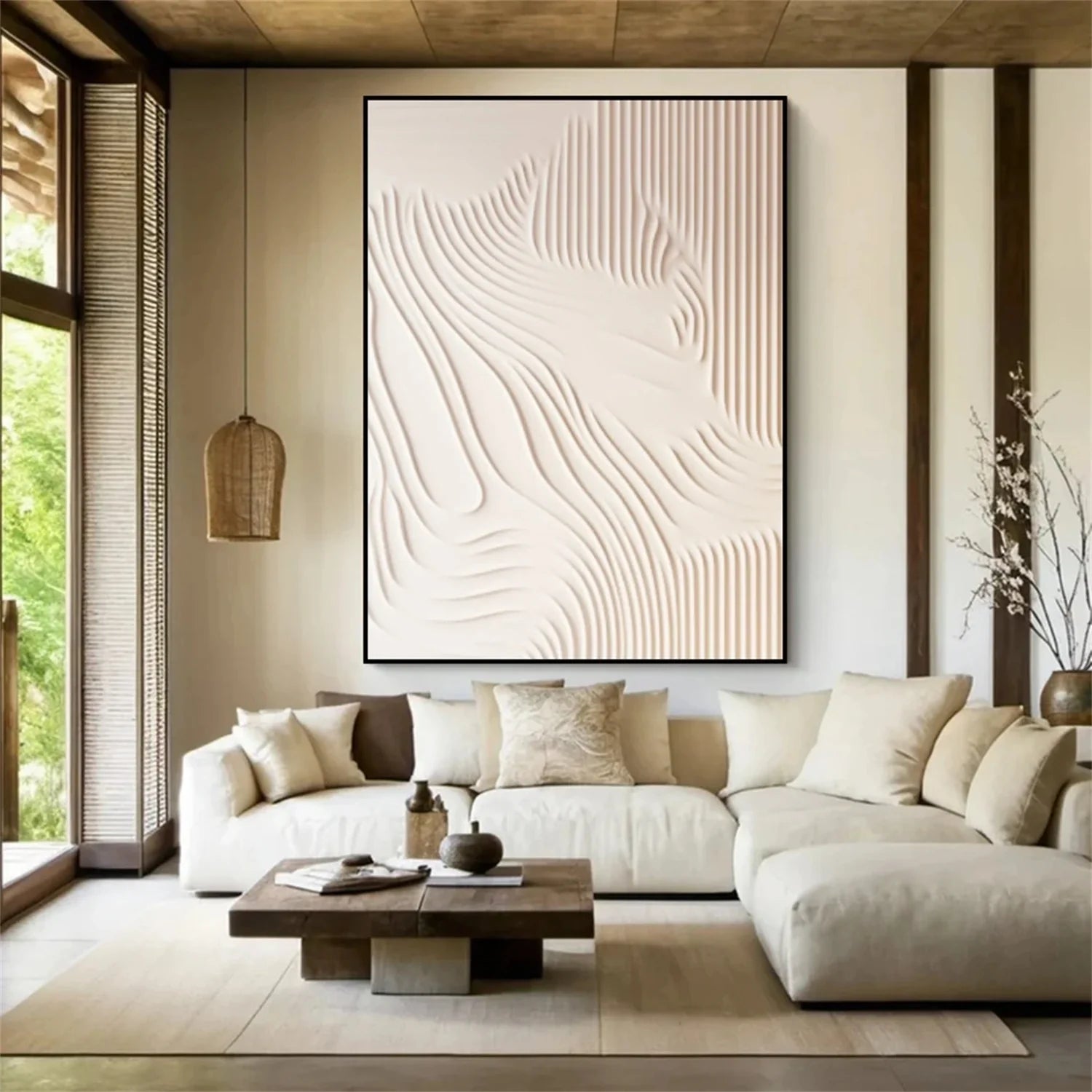 Minimalist Brown & Beige Art #MB010