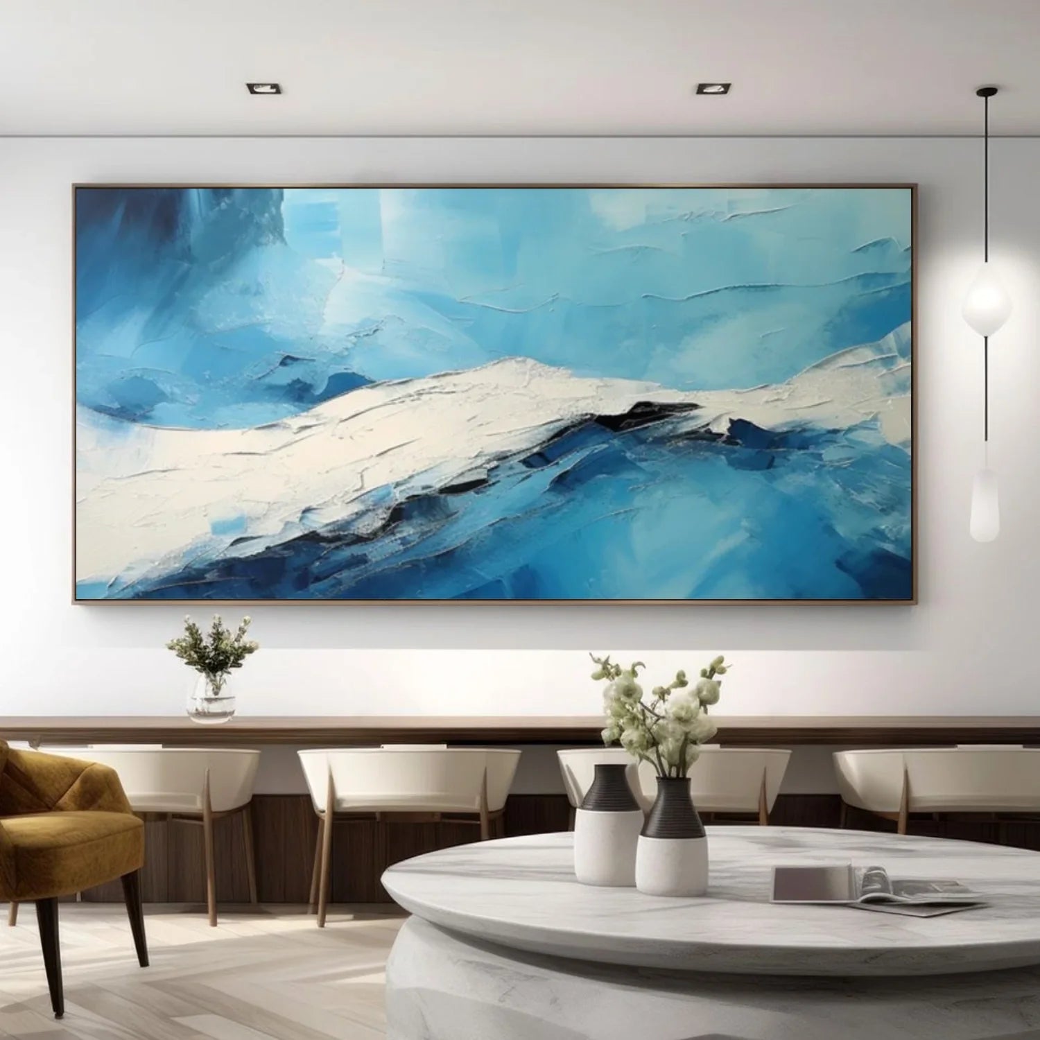 Sea & Sky Abstract_Textured_Wall Art #SK181