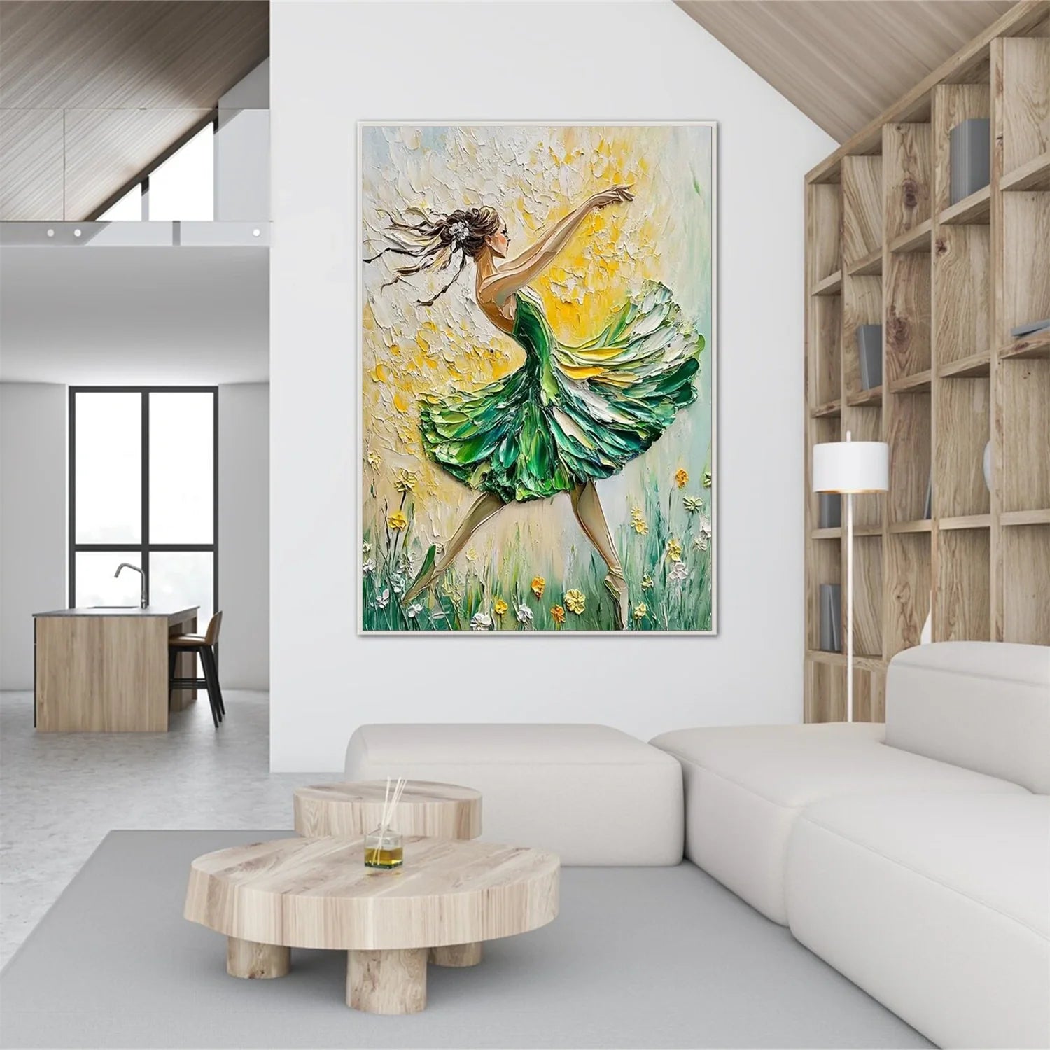 Abstract Portrait Textured Wall Art #AB056