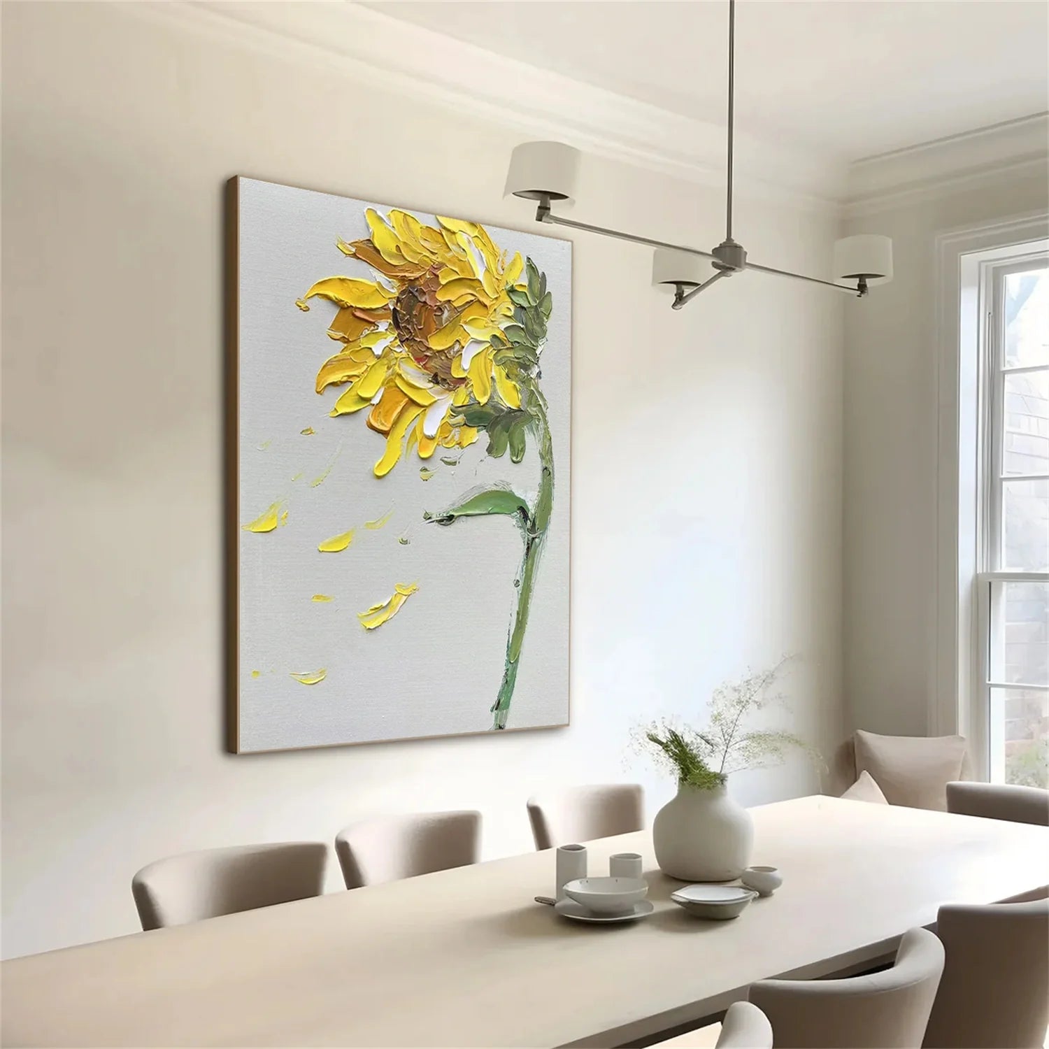 Flower & Tree Abstract_Textured Wall Art #FT124