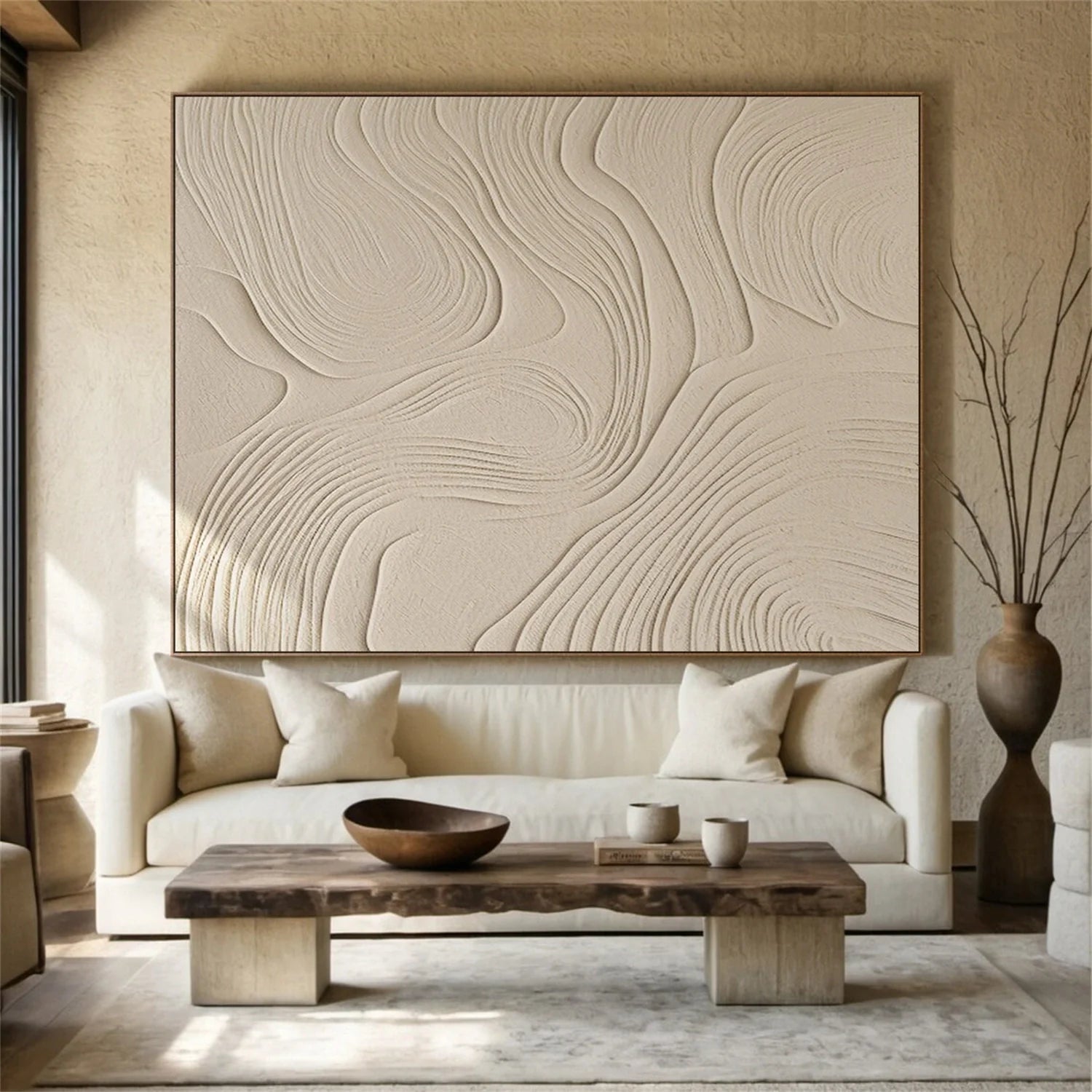 Minimalist Brown & Beige Art #MB026