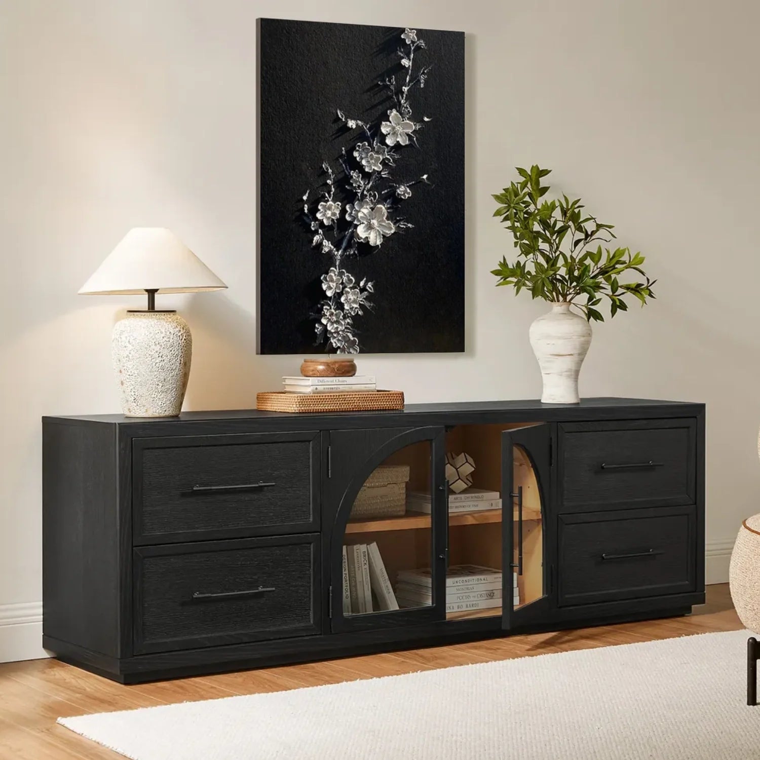 Flower & Tree Abstract_Textured Wall Art #FT151