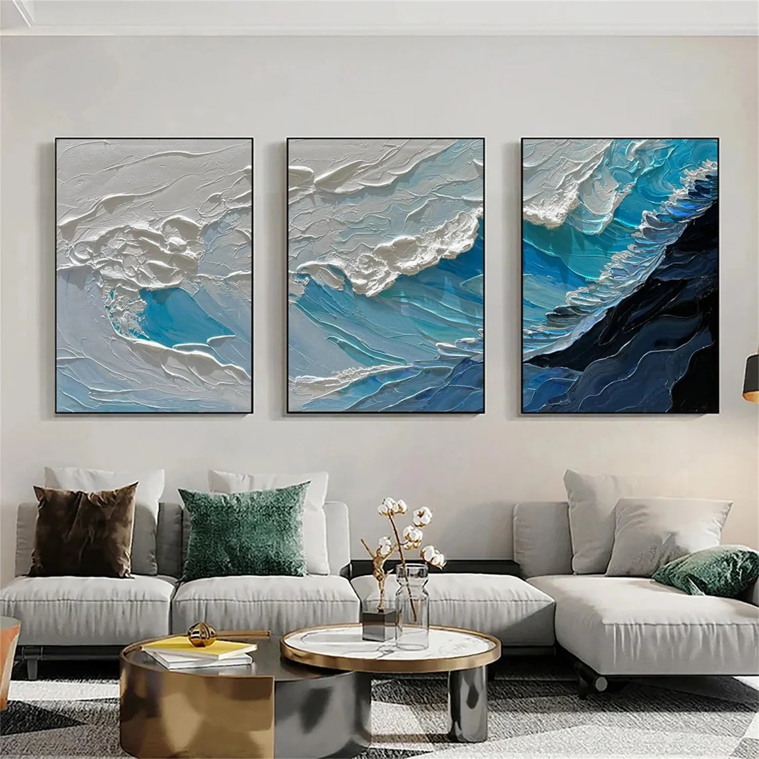 Minimalist Sea & Sky Art  Set of 3 #SK077