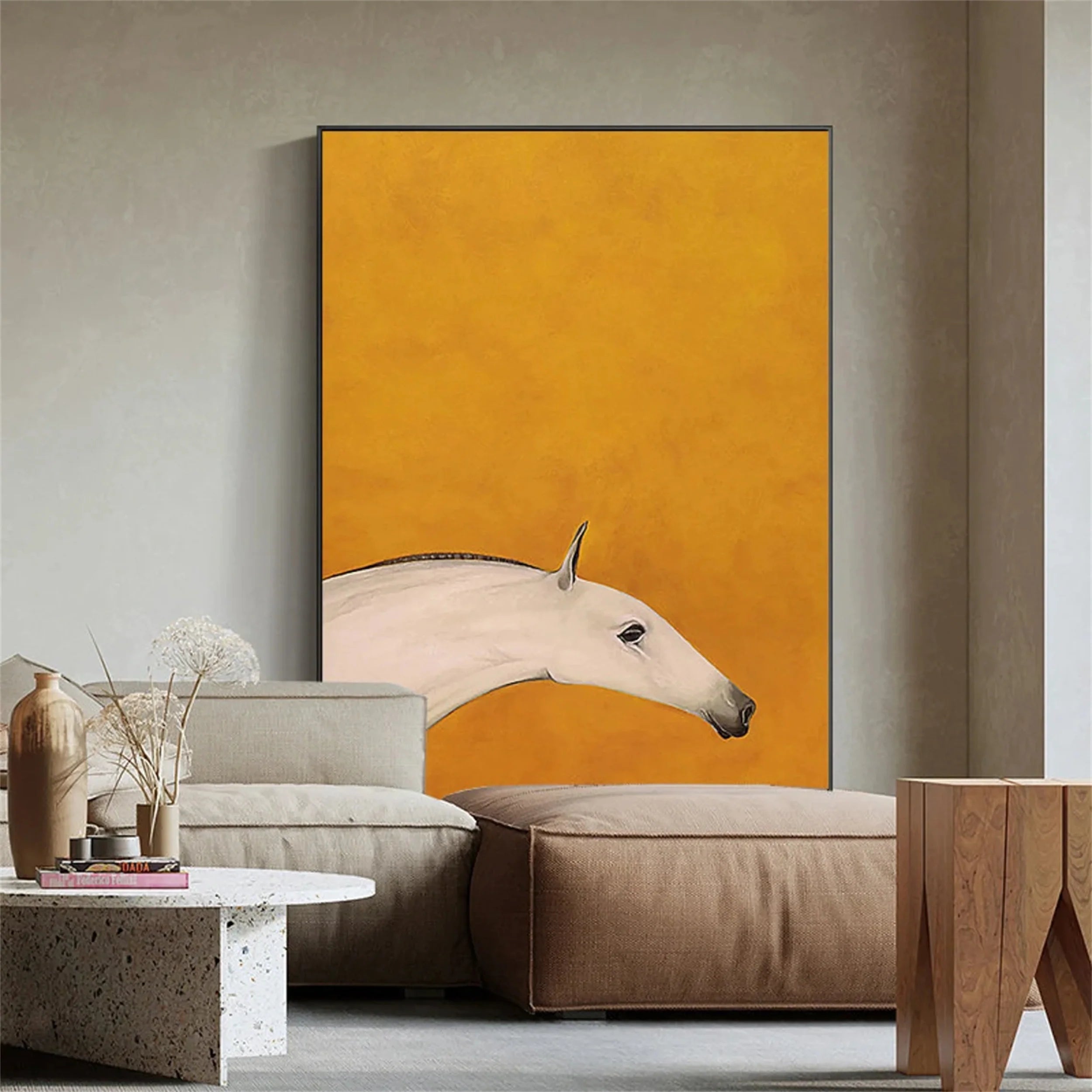 Colorful Horse Abstract Animal Wall Art #AM007