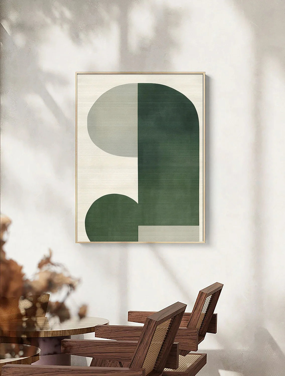 Green Abstract Art Painting #WA451