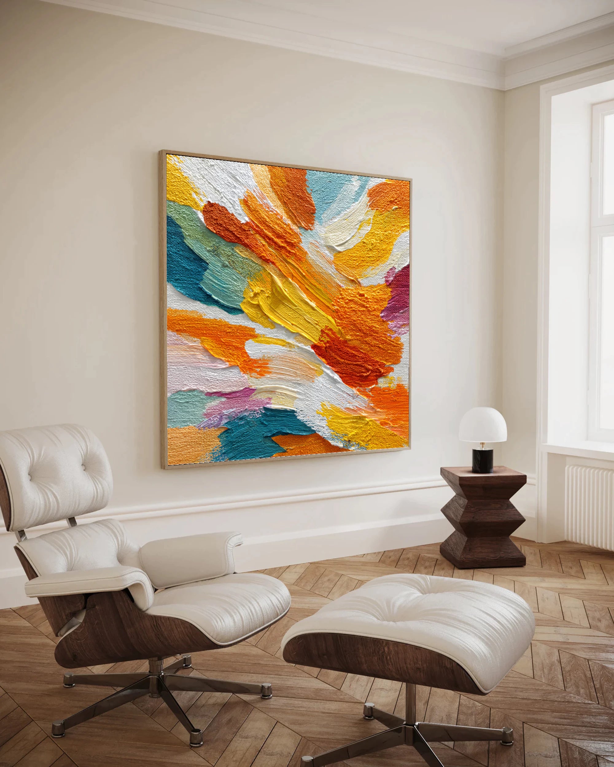 Colorful 3D Textured Abstract Oil Painting #MD225
