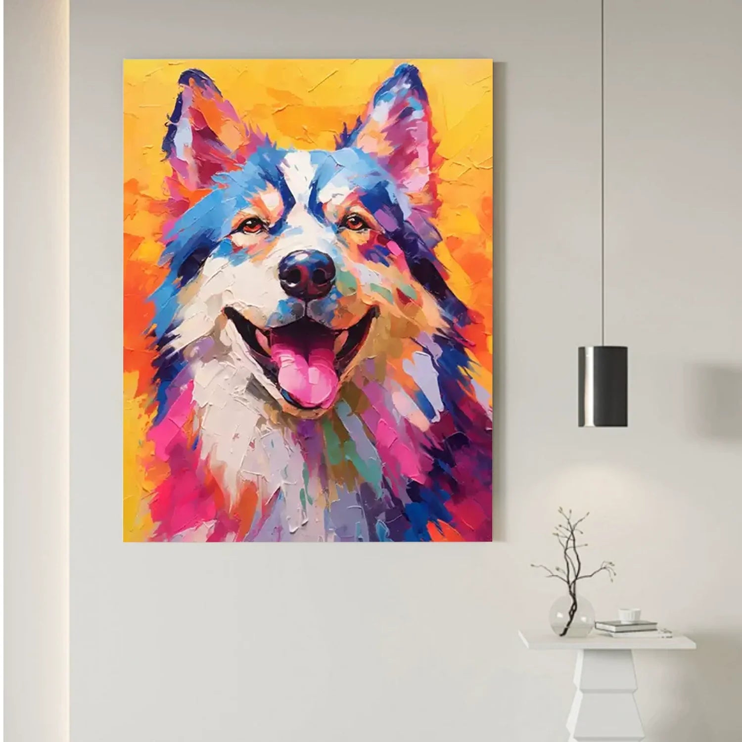 Abstract Animal Dog Wall Art #AM112
