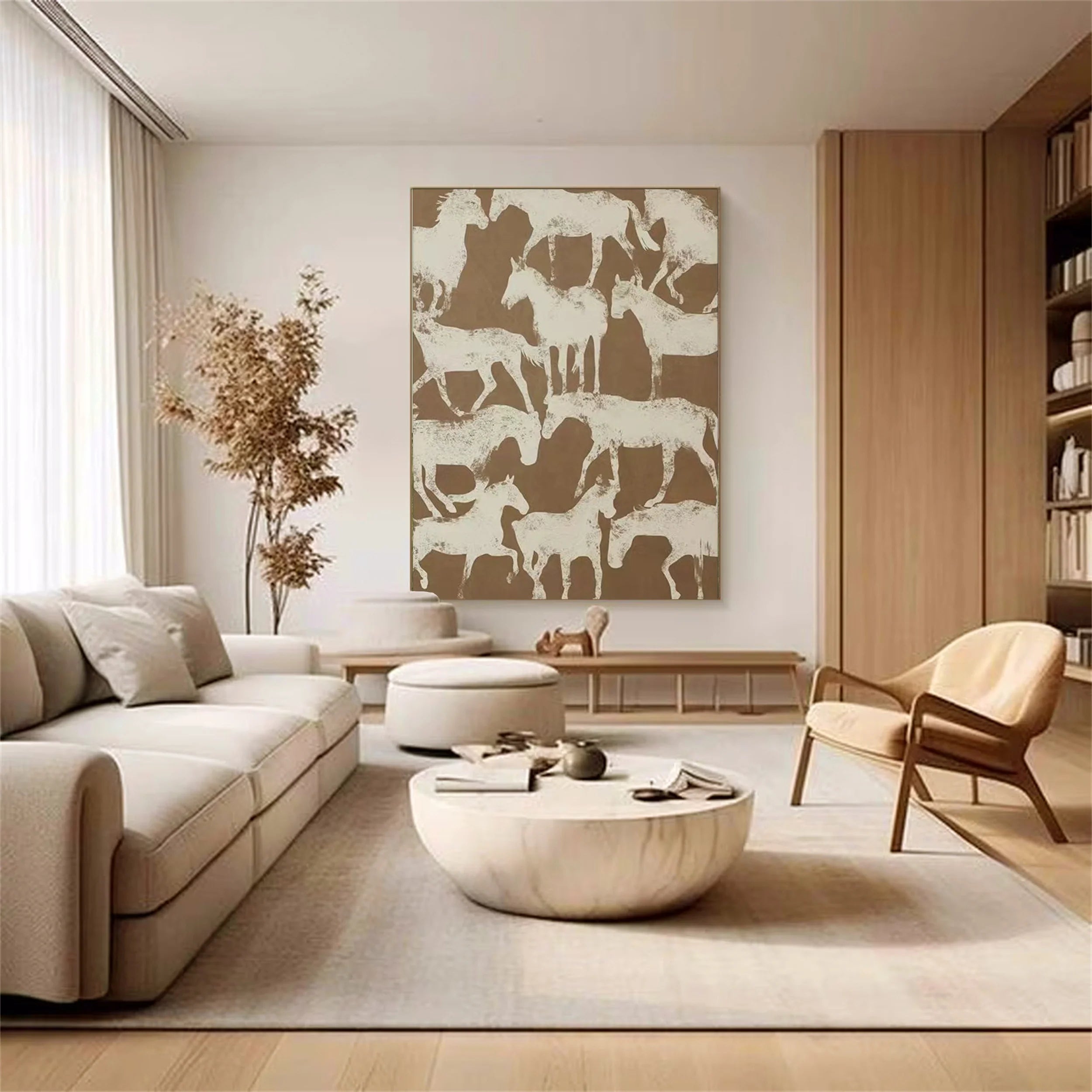 Colorful Horse Abstract Animal Wall Art #AM039