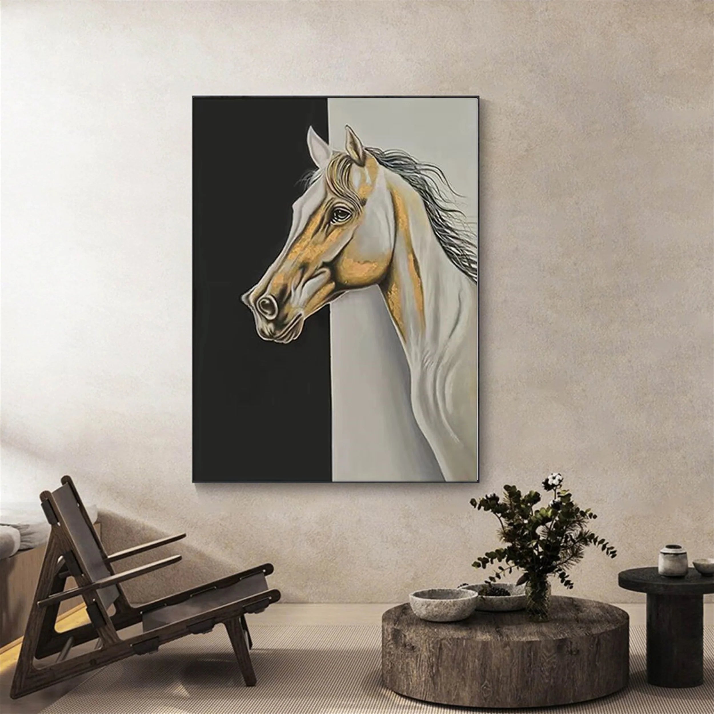 Colorfu Horse Abstract Animal Wall Art #AM014
