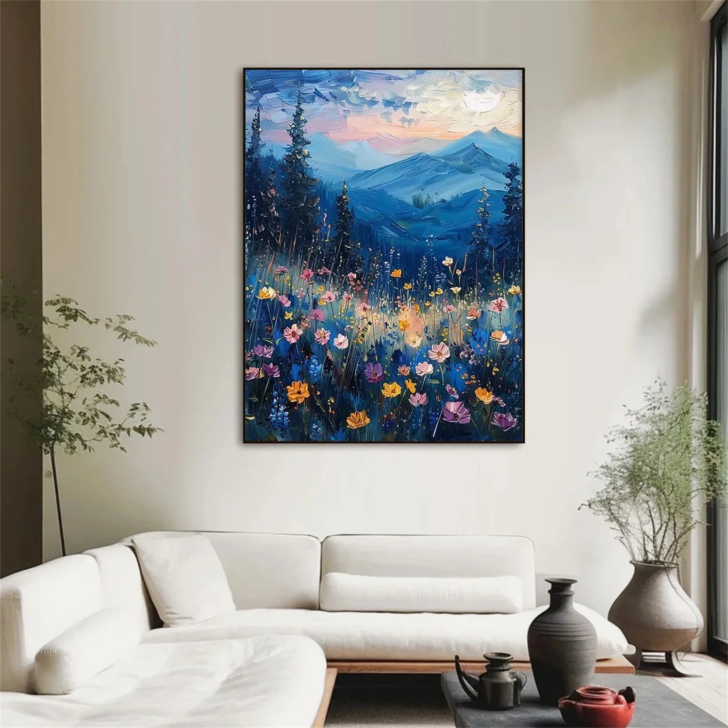 Flower & Tree Abstract Wall Art #FT119