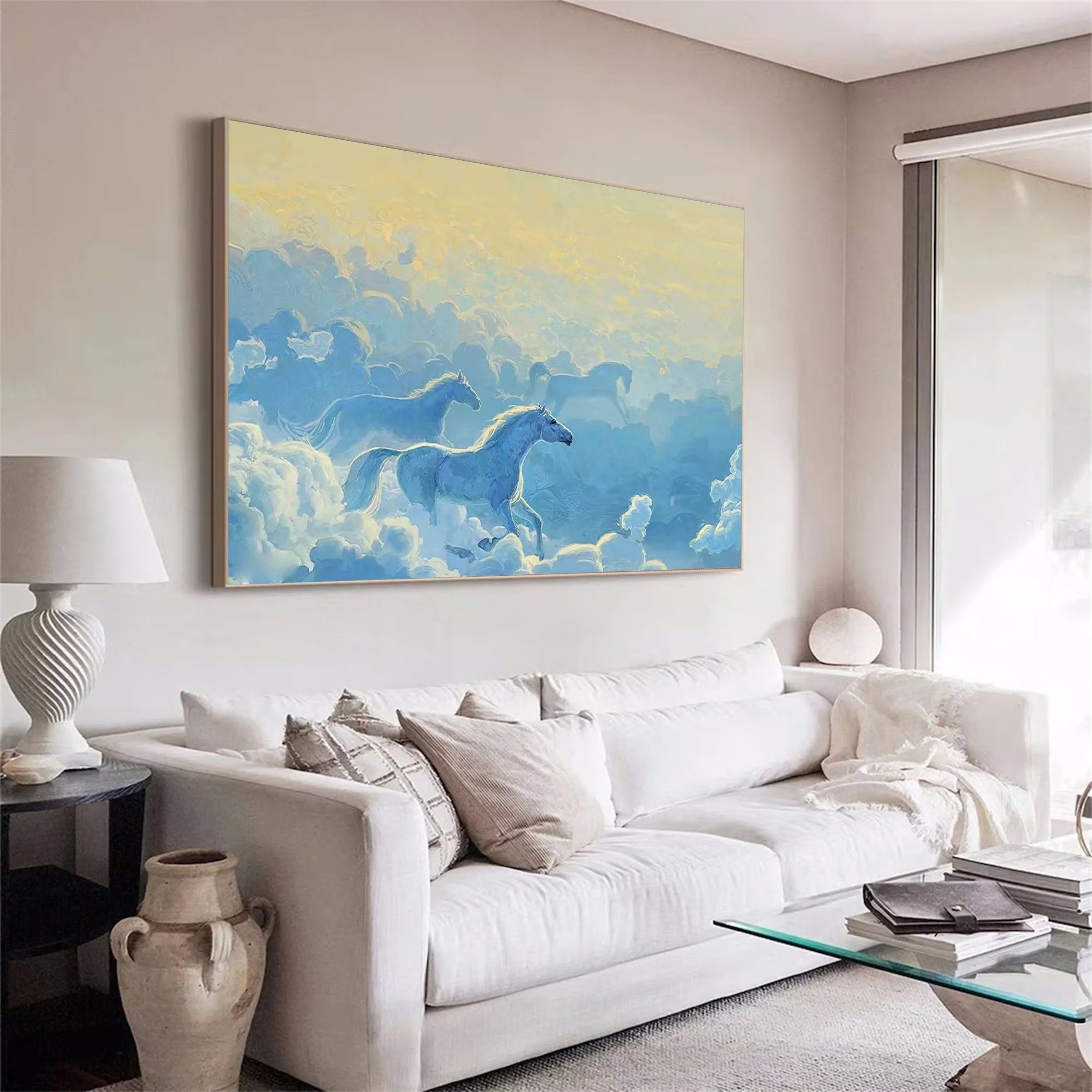 Colorful Horse Abstract Animal Wall Art #AM012