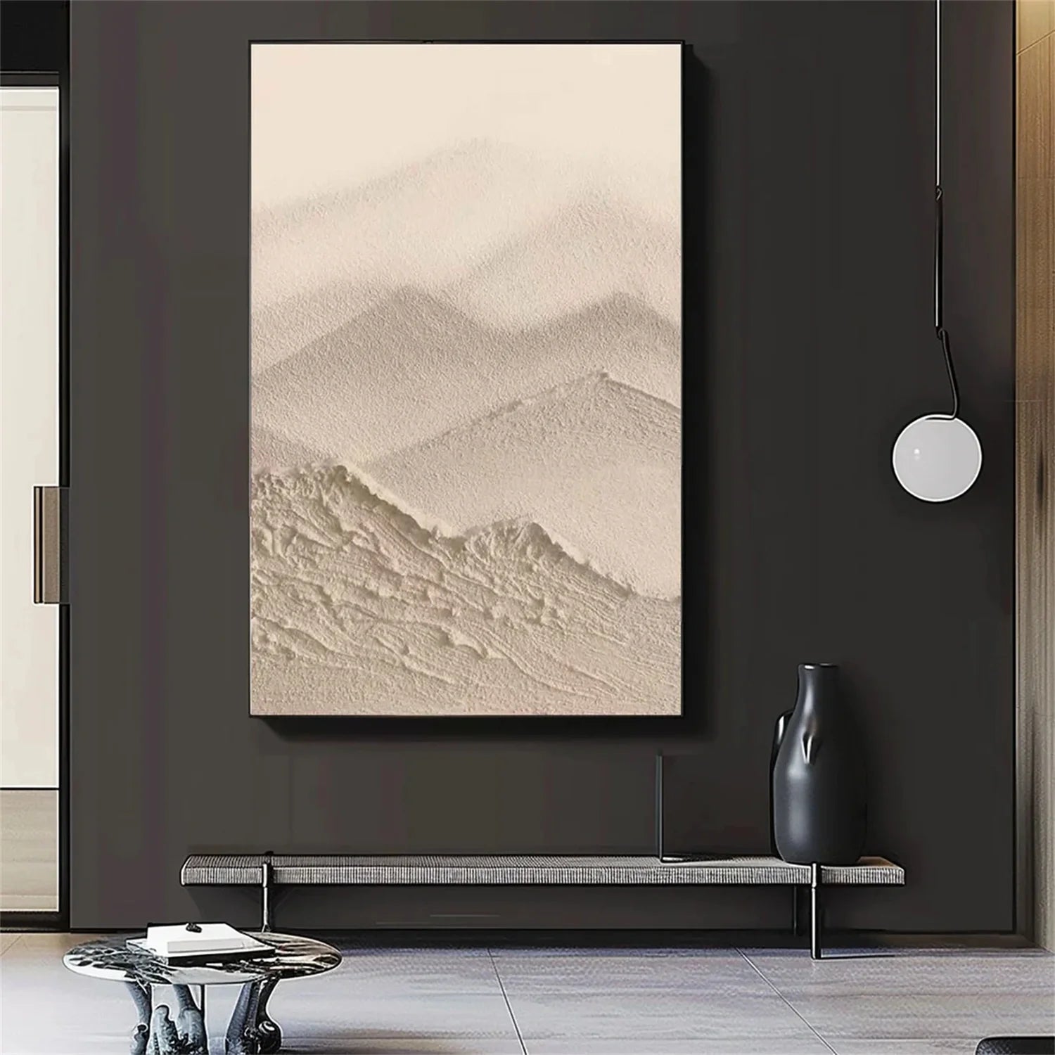 Minimalist Brown & Beige Art #MB013