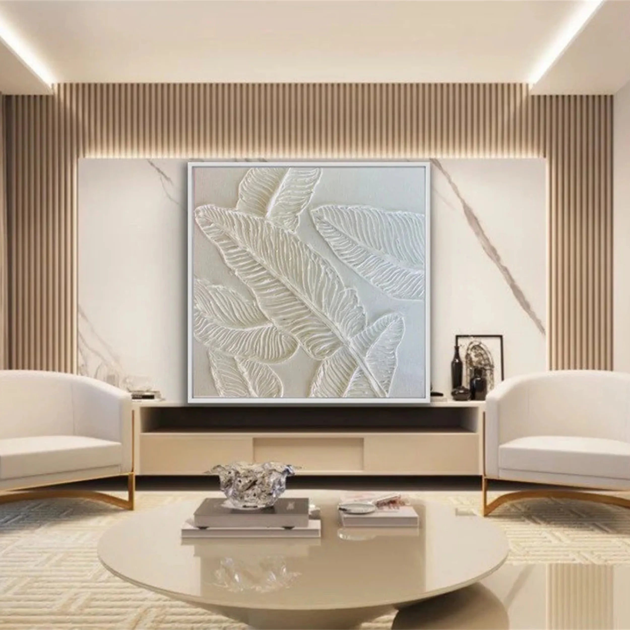 Flower & Tree Abstract Textured Wall Art #FT030